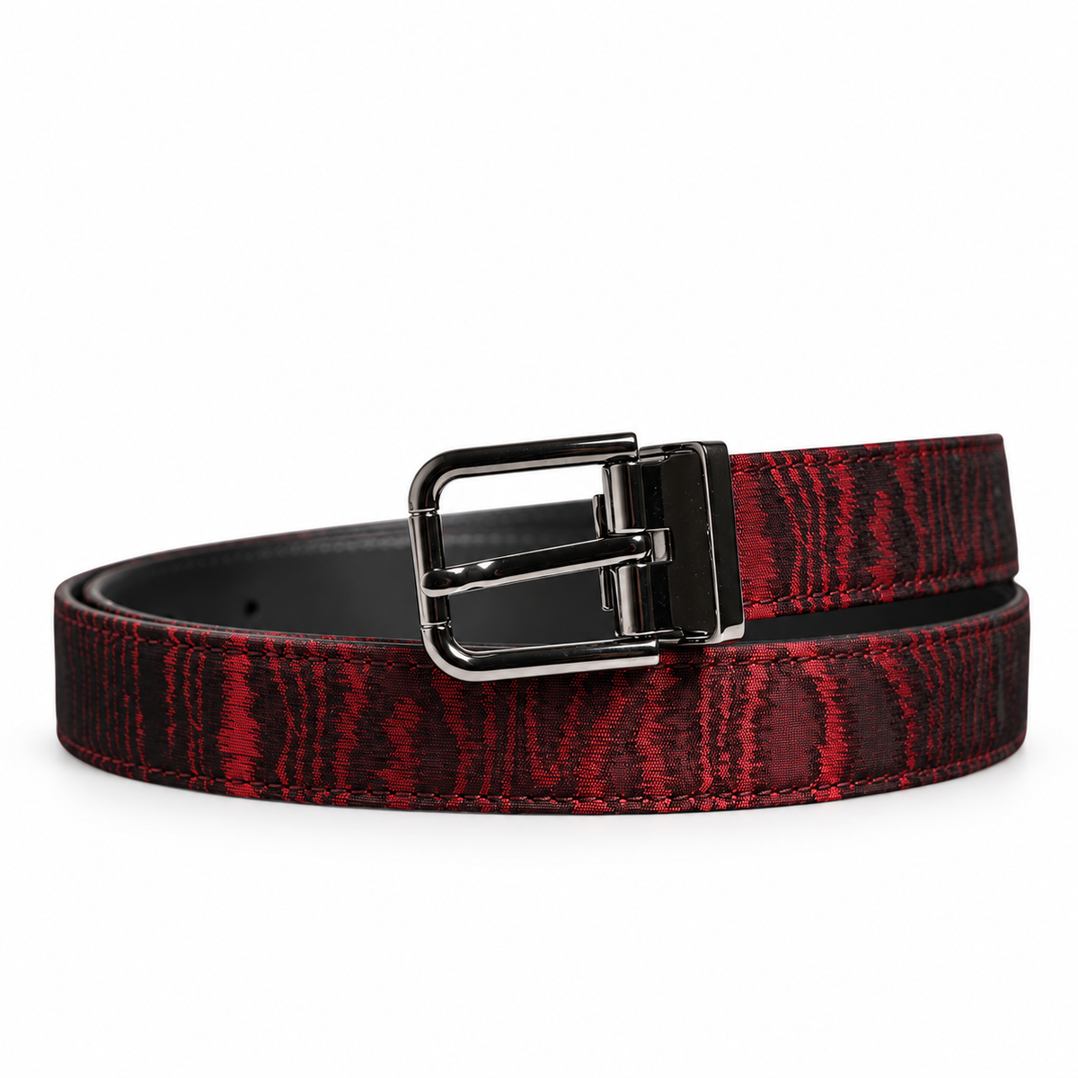 Men's belt Dolce & Gabbana SKU: BC4337 AW199 - front coiled view