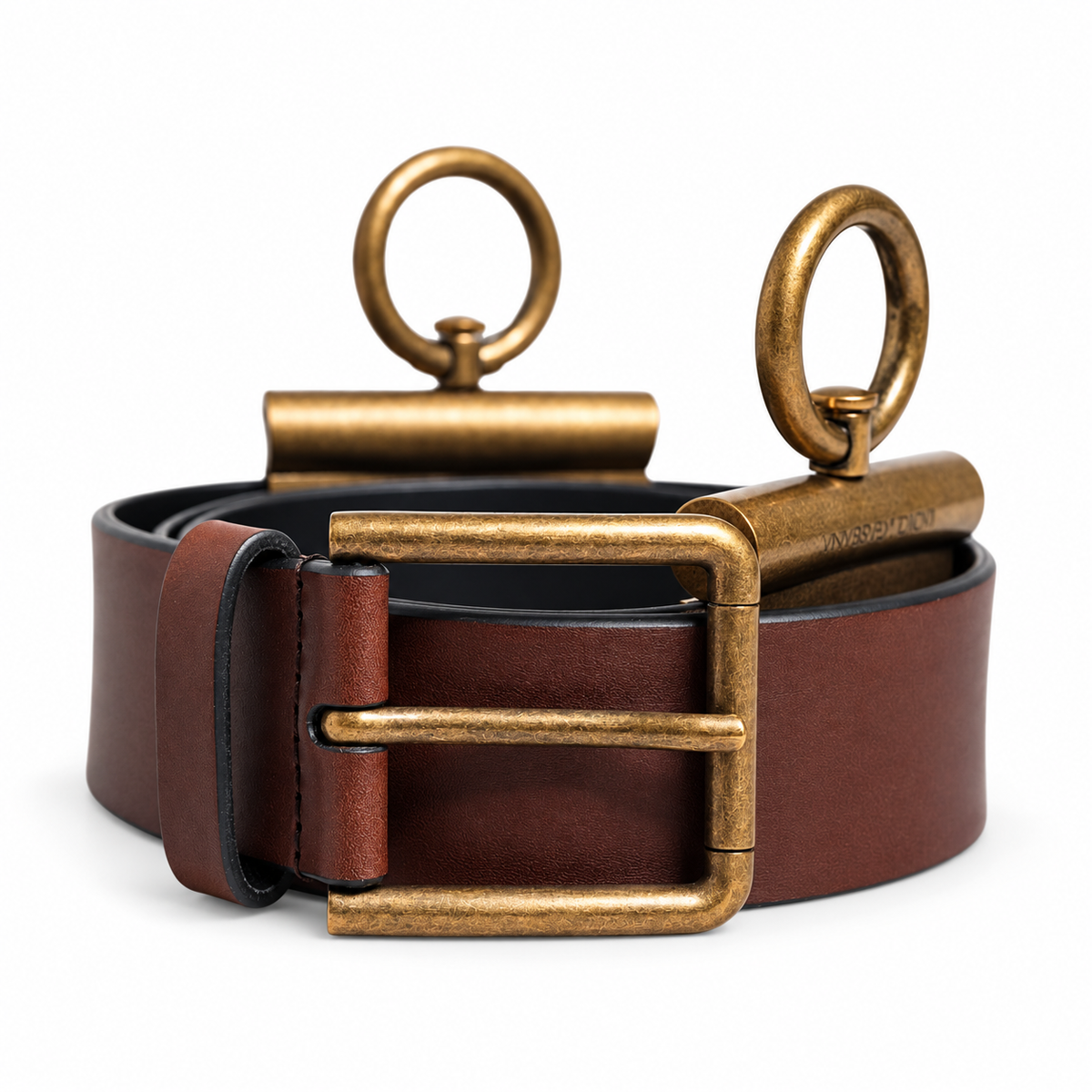 Men's belt Dolce & Gabbana SKU: BC4594 AW844 front coiled view