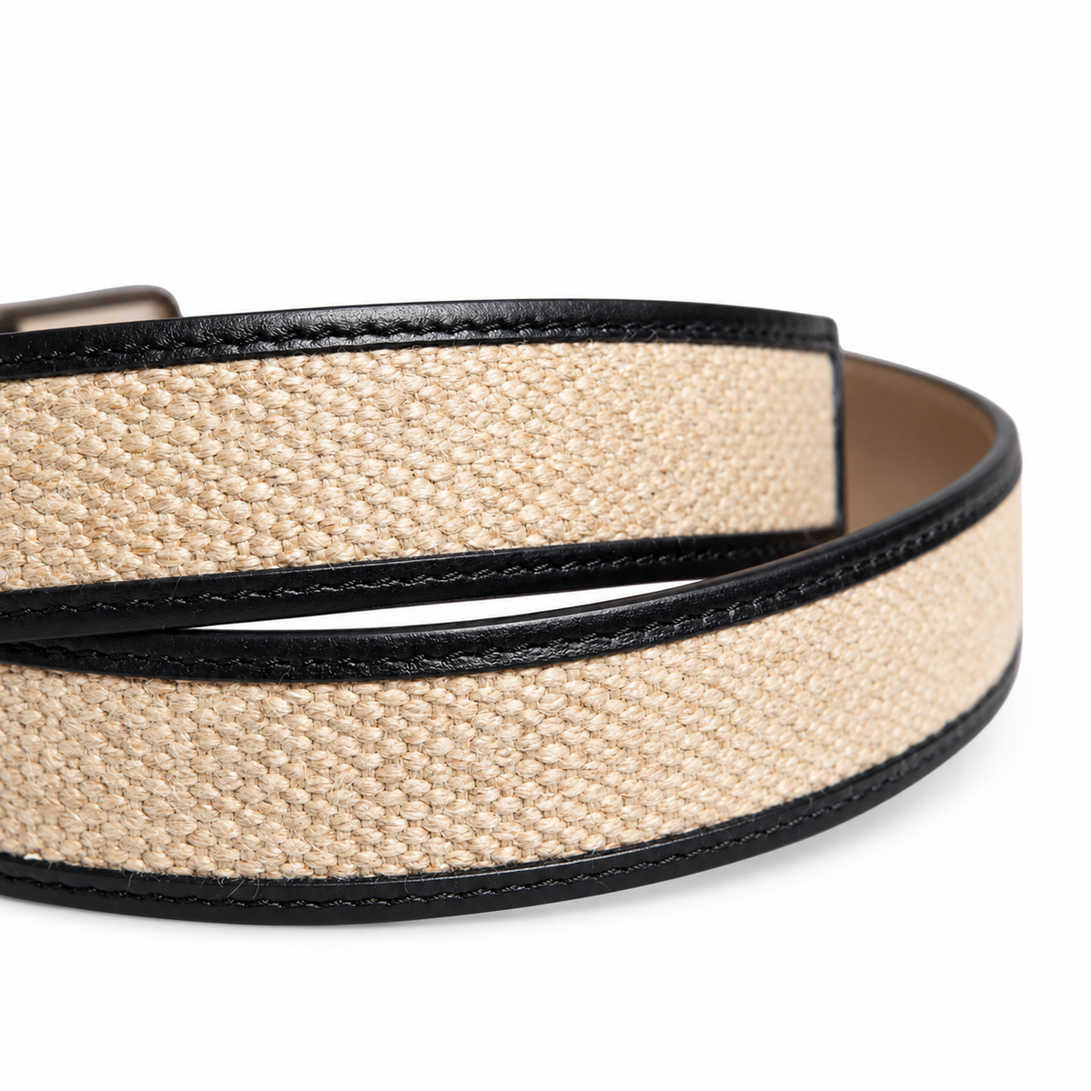 Men's belt Dolce & Gabbana SKU: BC4452 AW037 material close up view
