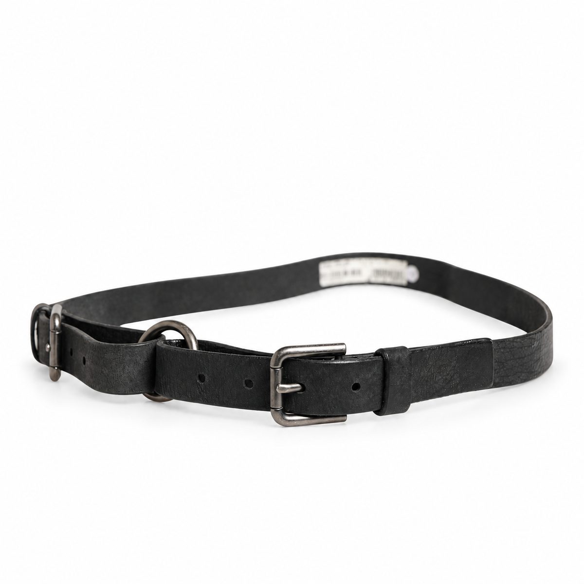 Dolce & Gabbana Men Black Calfskin Leather Metal Buckle Belt - BC4503 AW850 - view 2