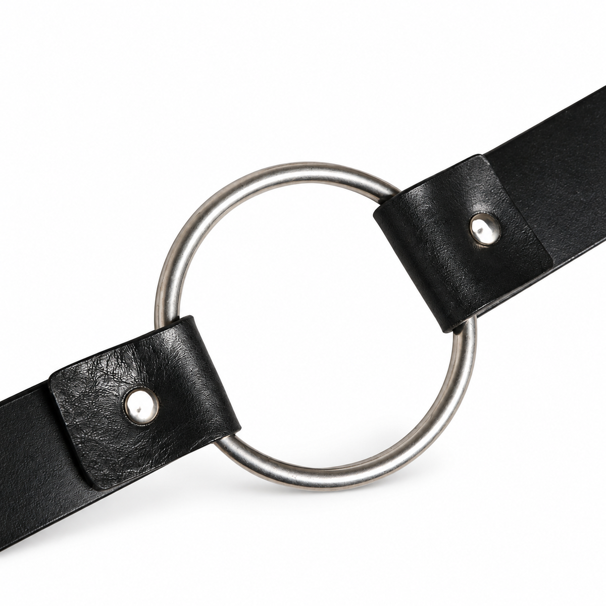 Dolce & Gabbana Black Double Strap Leather Silver Buckle Belt - BC4535 AV480 - view 8