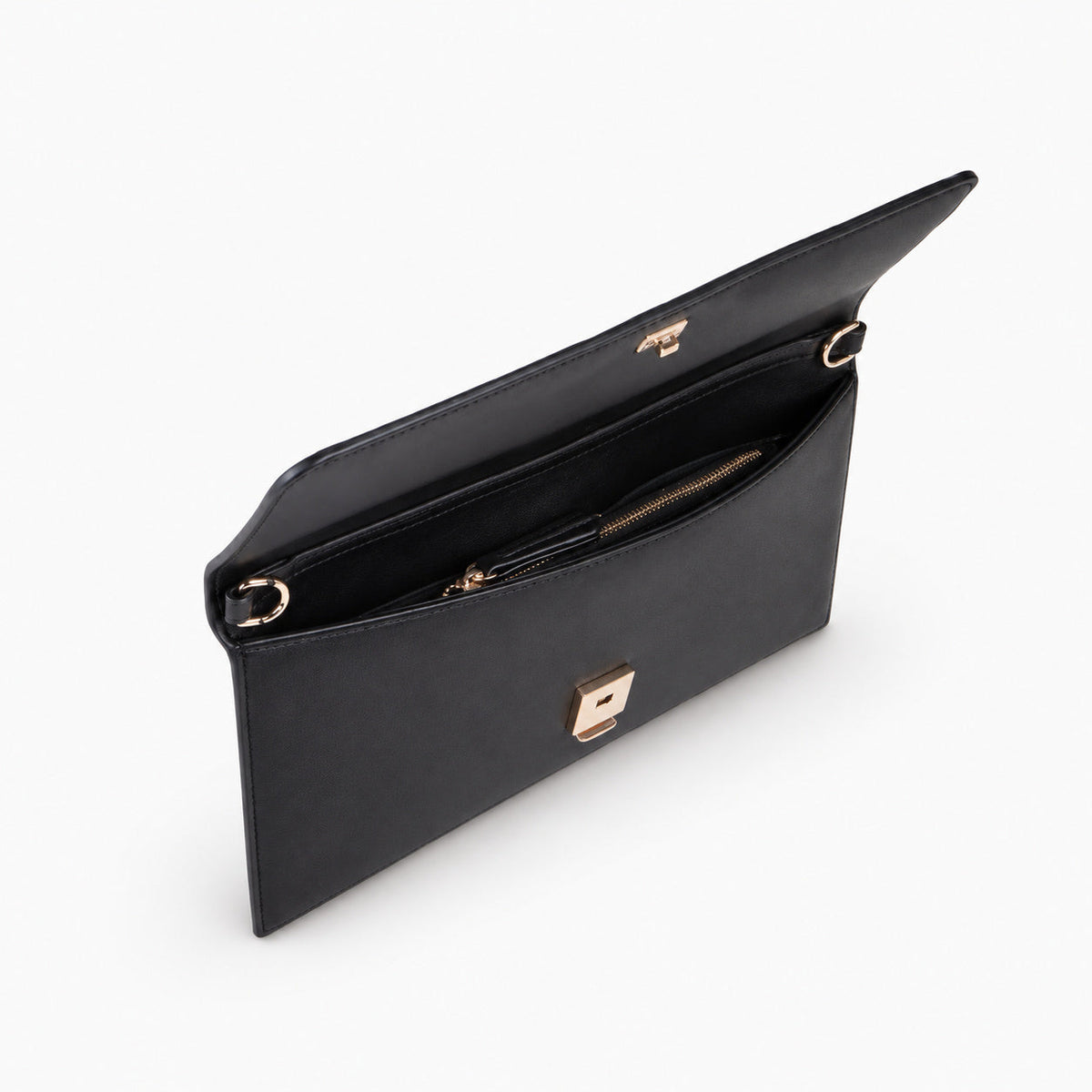 Women's clutch bag Mario Valentino Brass VBS8G617 interior view