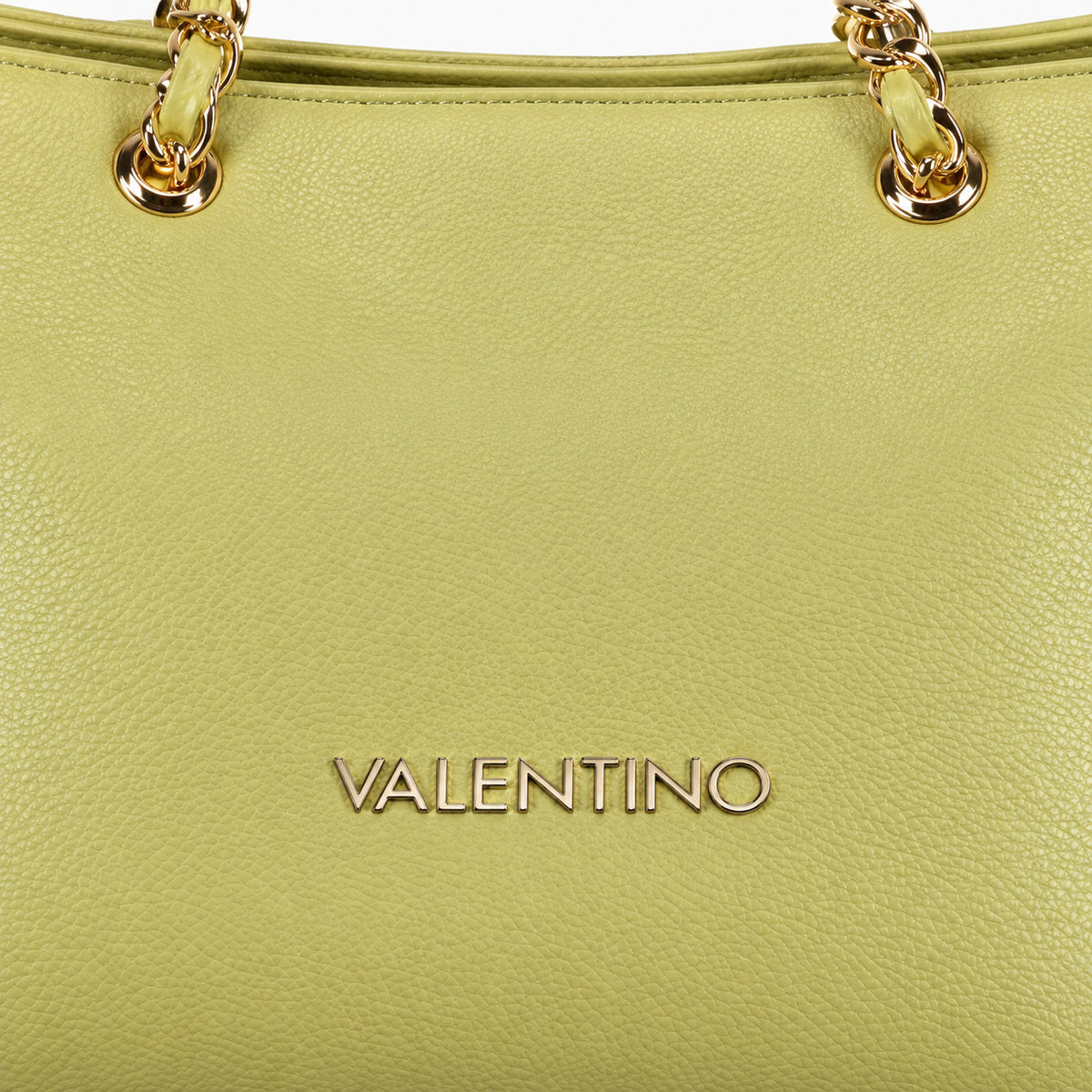 Women's shopping bag Mario Valentino Arcadia VBS89O01 logo and texture detail view