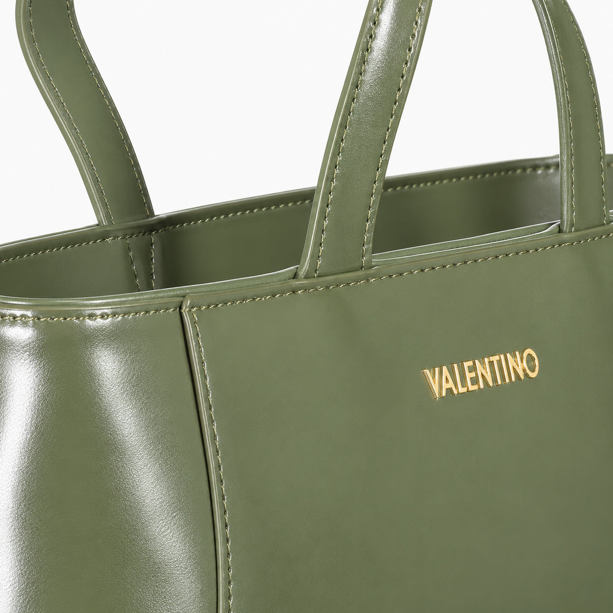 Women's shopping bag Mario Valentino Type Re VBS8FS01 handle and hardware detail view