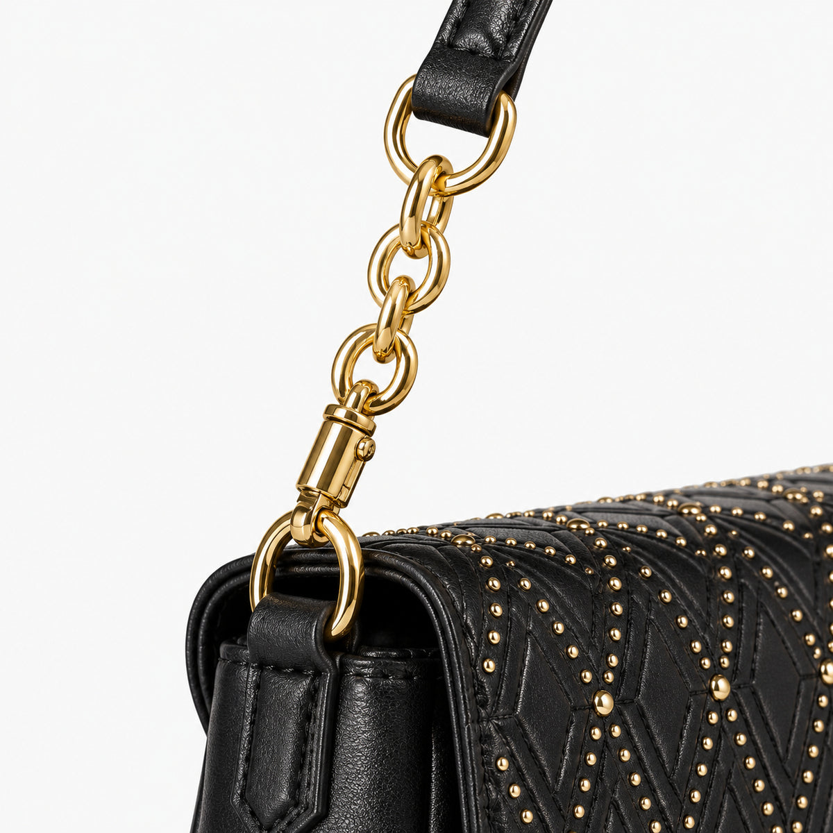 Women's shoulder bag Mario Valentino Nebraska VBS7IF05 chain detail view