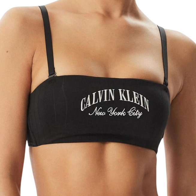 Черен сутиен Calvin Klein black bralette LV00QF8710 UB1 Close-up