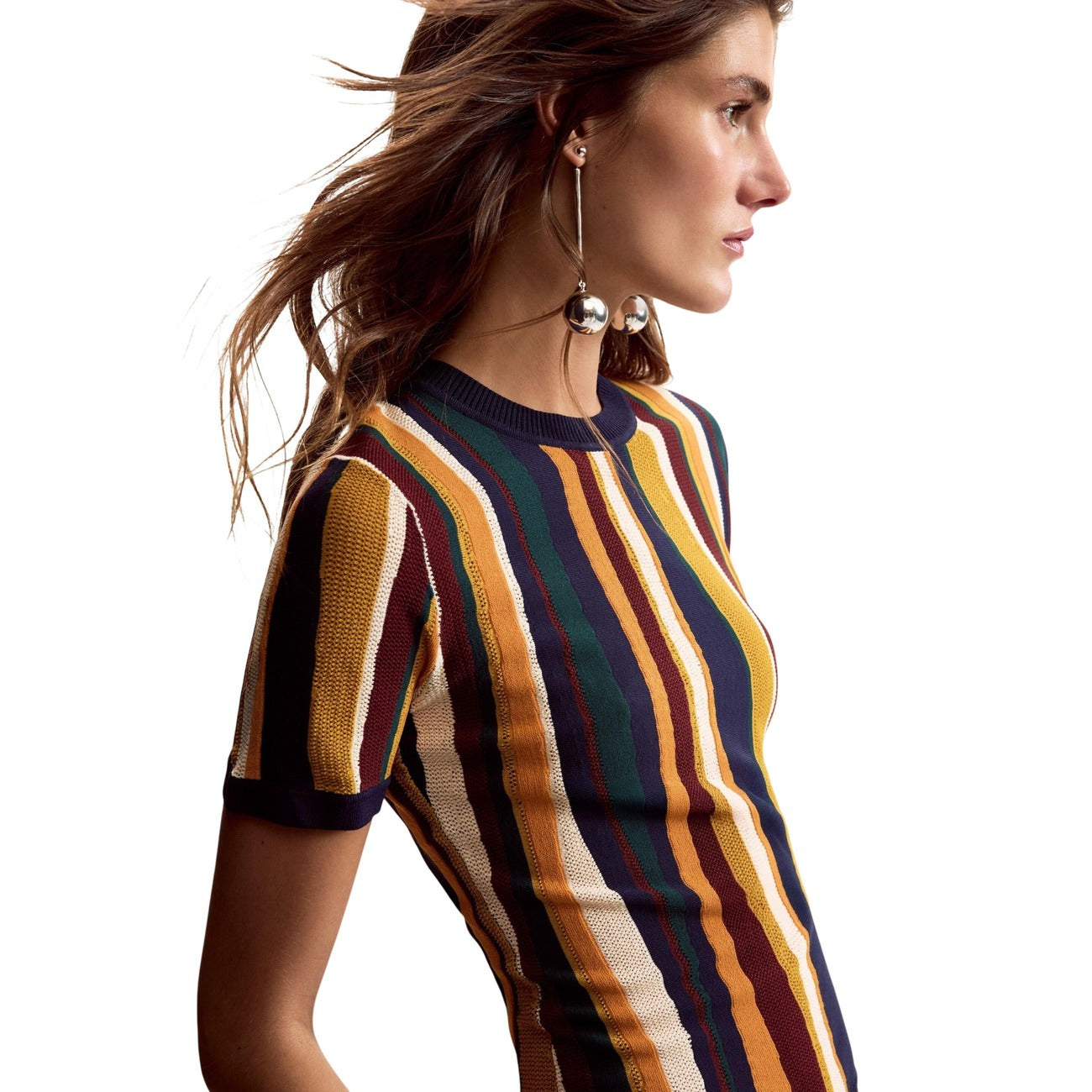 Дамска тениска Desigual Women T-shirt by Christian Lacroix 26SWTK55 9019 Side View