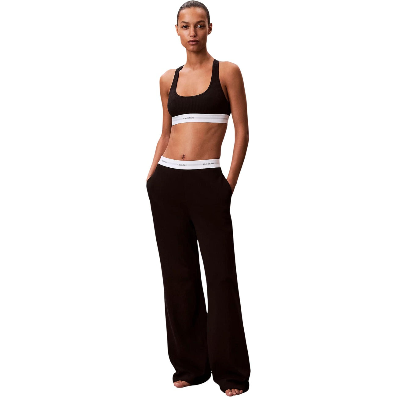 Дамско долнище Calvin Klein Women Loungewear Sweatpants QS7518 UB1 Front View
