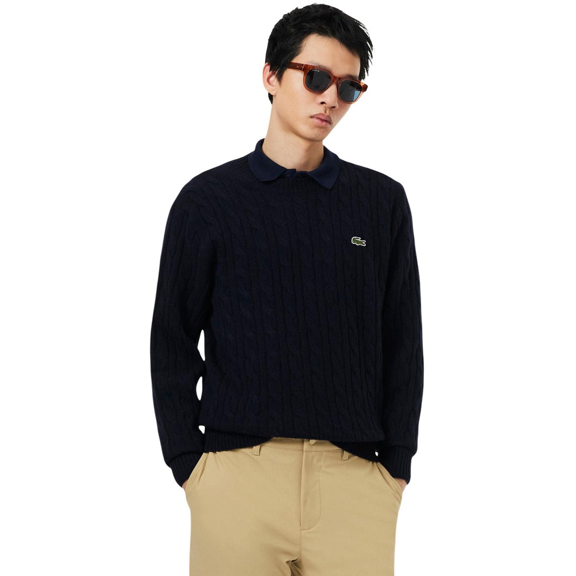 Мъжки пуловер Lacoste Men Sweater AH2924 166 Front View