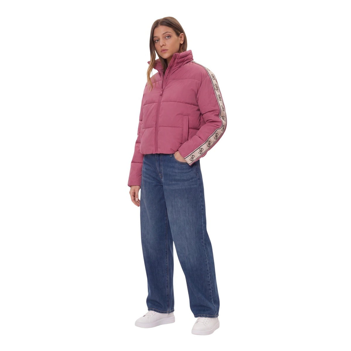 Дамско розово яке Guess Women Jacket V5BL11WGYC2 Front View