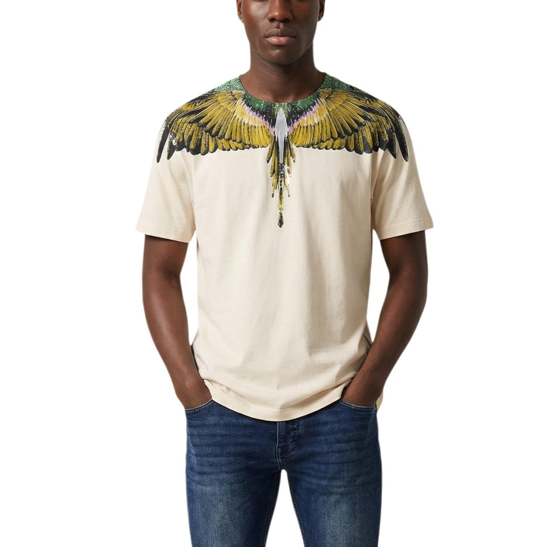 Мъжка тениска County Of Milan Marcelo Burlon Men T-shirt S6CMMATH032 Front View