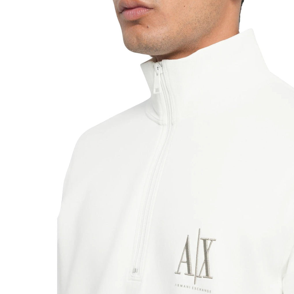 Мъжки бял суичър Armani Exchange Men Sweatshirt XM000370 AF10818 U0009 Close-Up