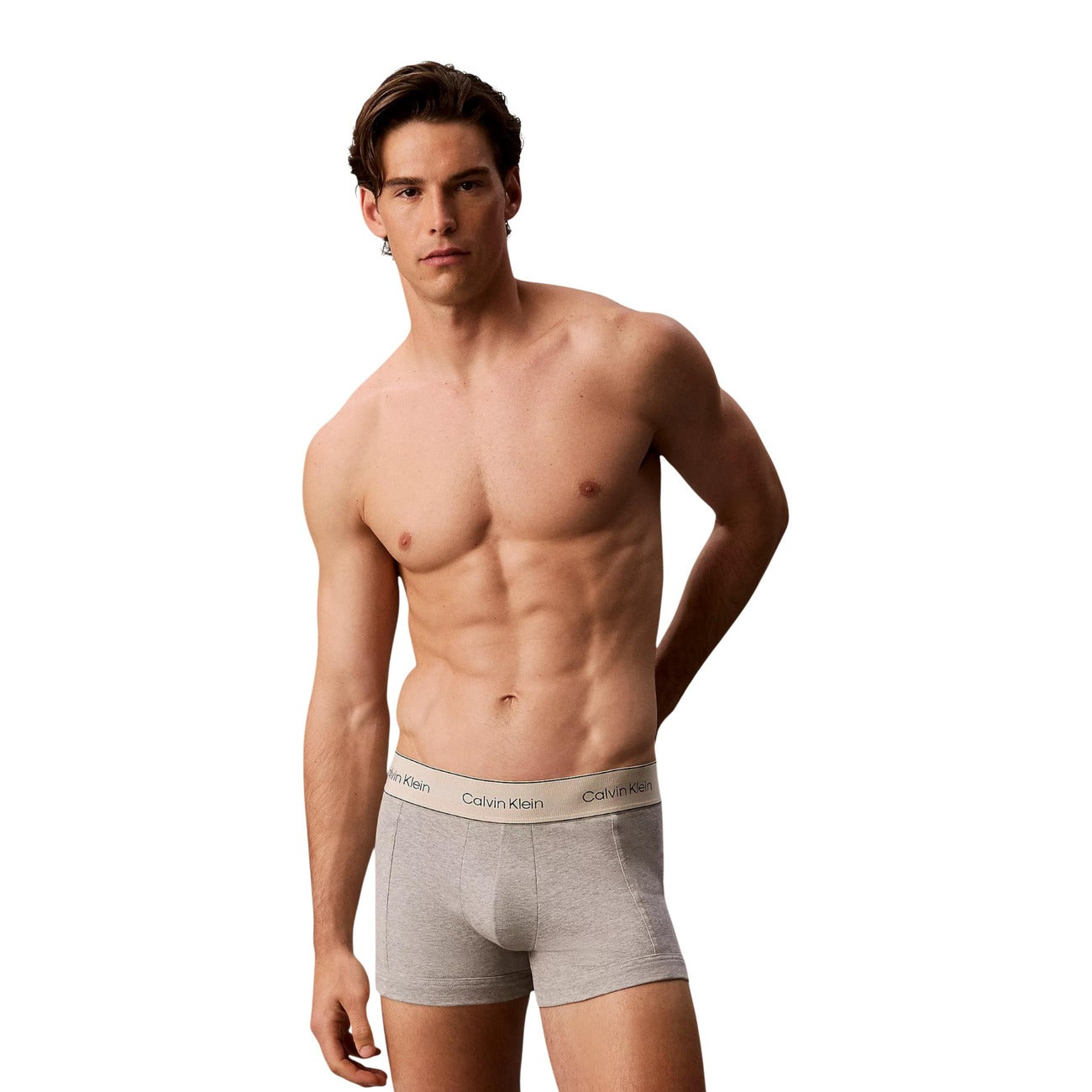 Мъжки боксерки Calvin Klein Men 3-pack Boxers LV00NB4446 VM9 Model Front View