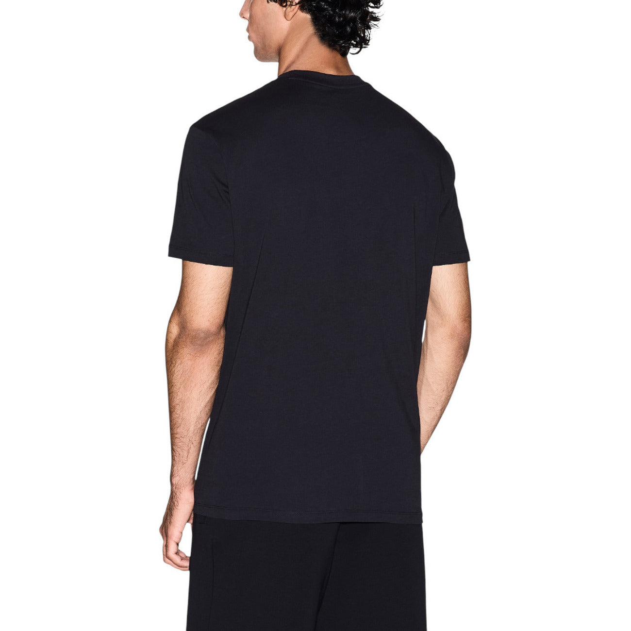 Мъжка черна тениска Armani Exchange Men T-shirt XM001911 AF10356 Back View