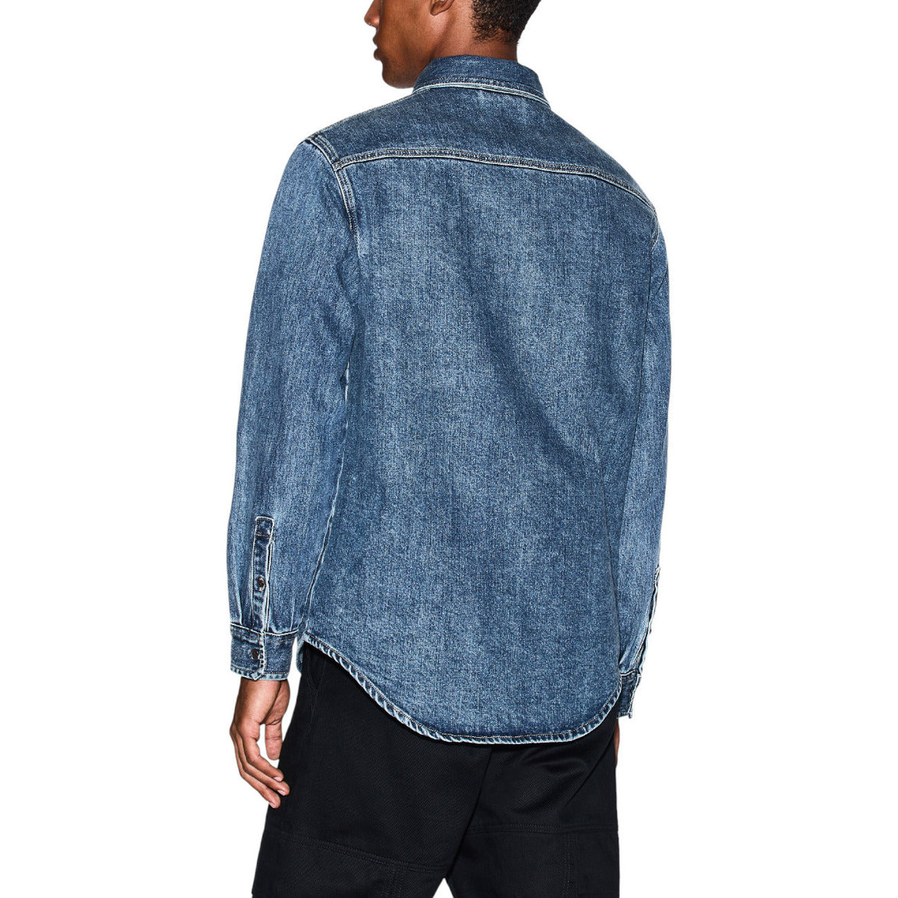 Мъжка дънкова риза Armani Exchange Men Shirt XM000950 AF14870 Back View