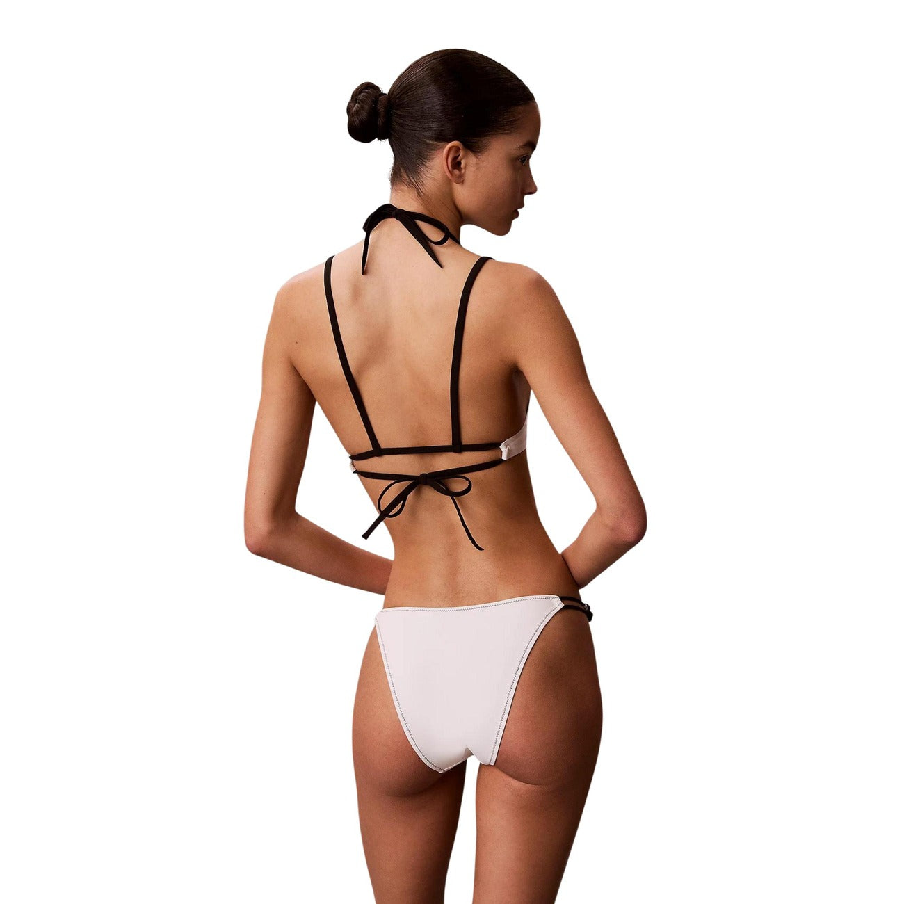 Дамски бански горно Calvin Klein Jeans Women Swimwear Bralette Top LV00Q61181 YAS Back View