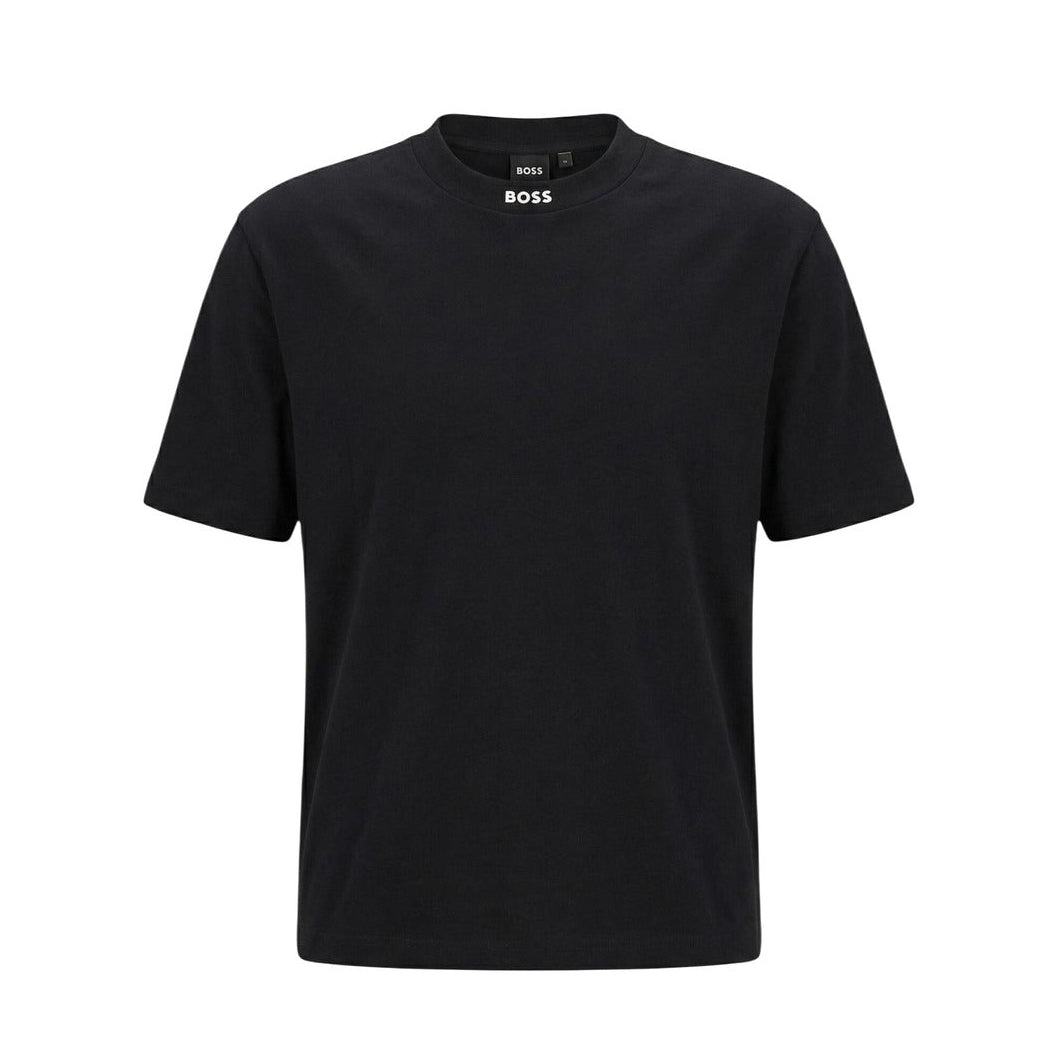 Мъжка черна тениска Boss Men T-shirt 50562120 001 Front View