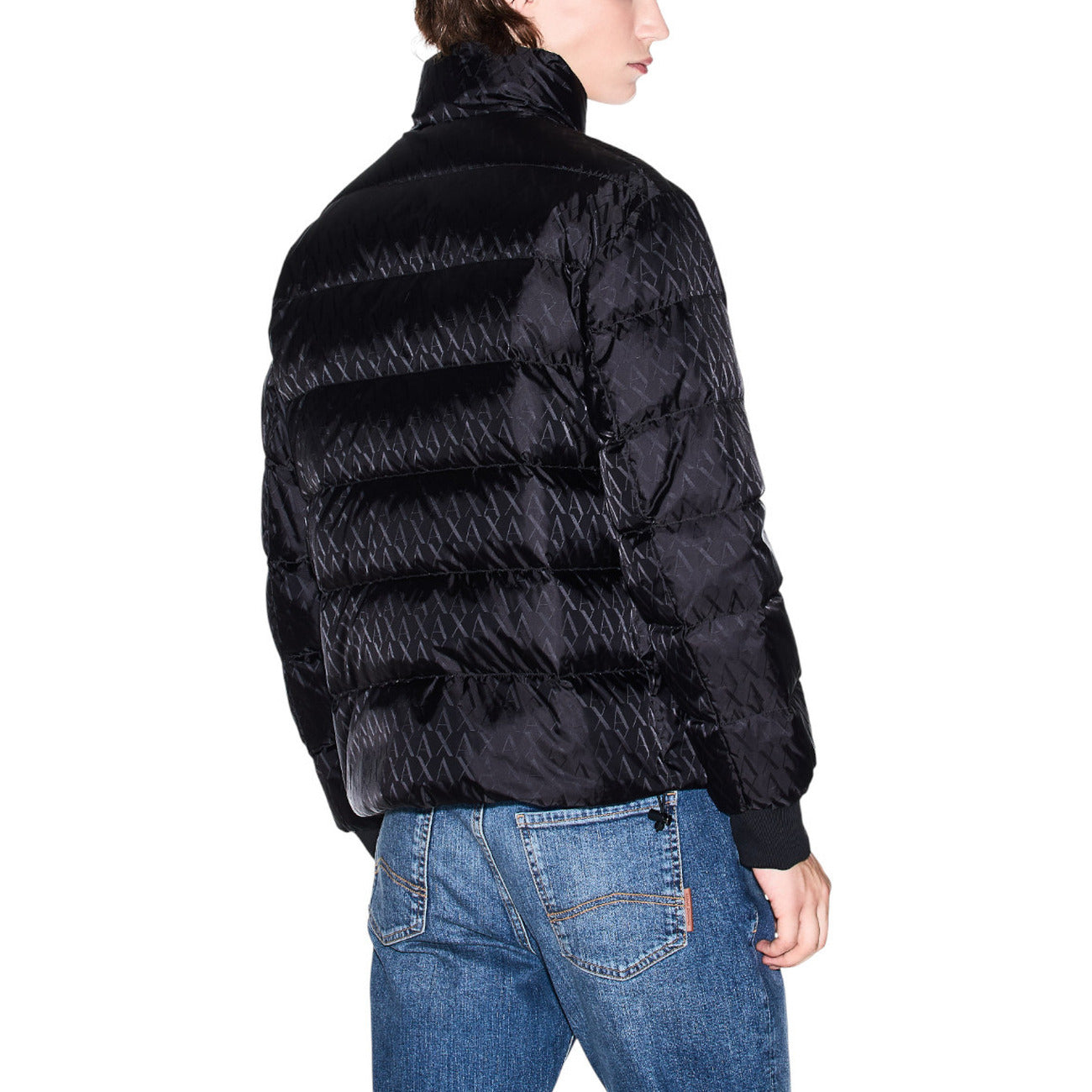Мъжко черно яке Armani Exchange Men Jacket XM001580 AF16628 Back View