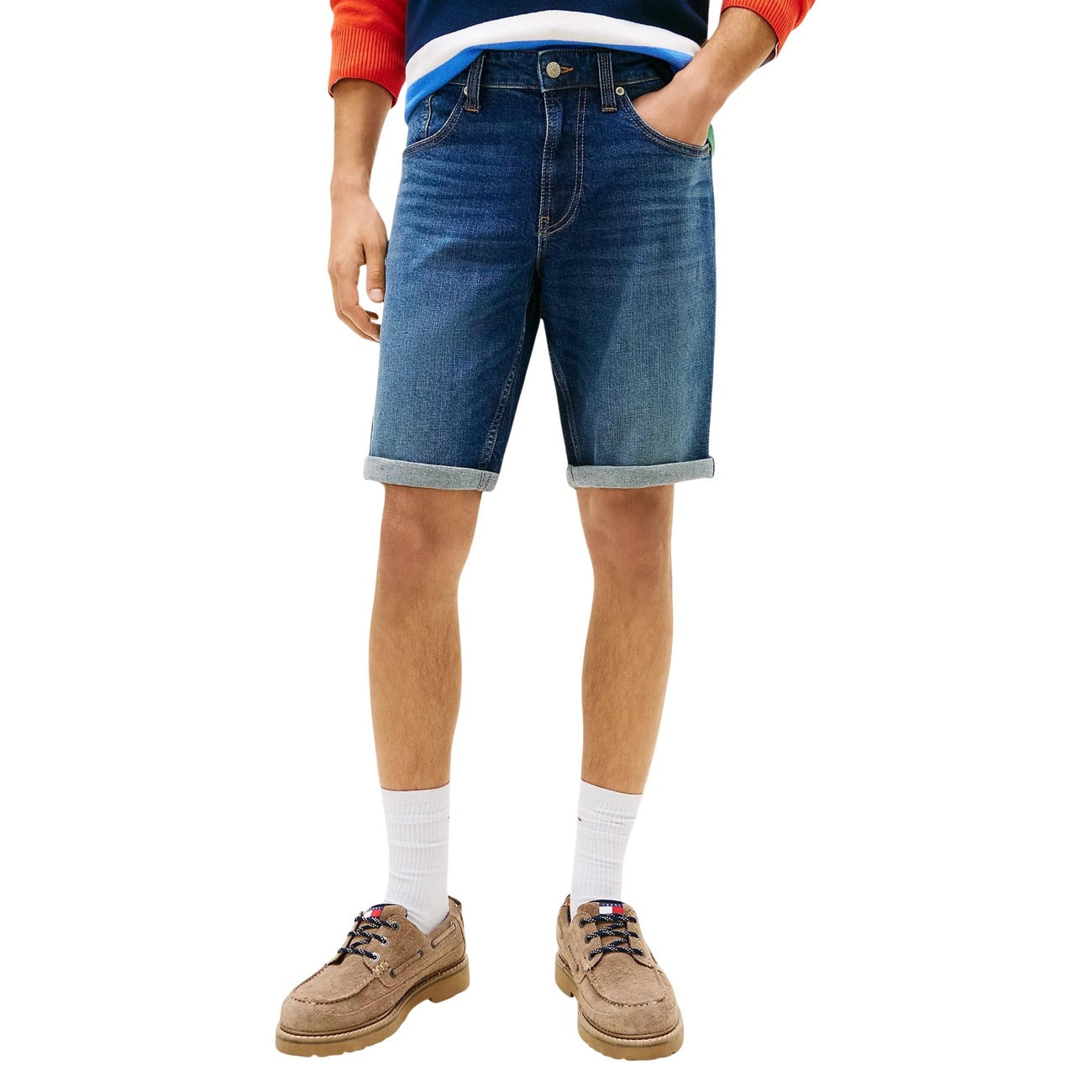 Мъжки къси панталони Tommy Hilfiger Jeans Men Shorts DM0DM22980 1BK Front View