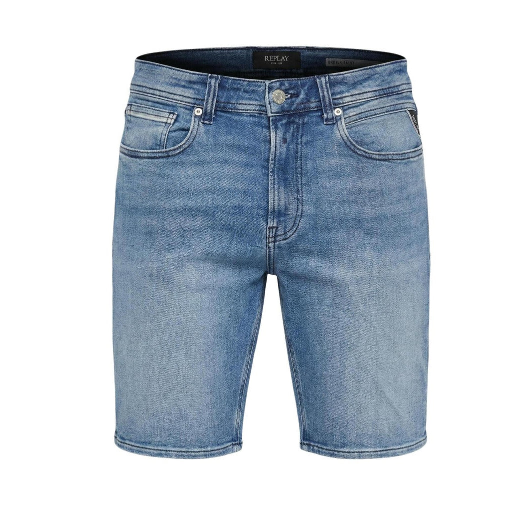 Мъжки къси дънки Replay Men Denim Shorts M1072D.000.261 C42 Front View