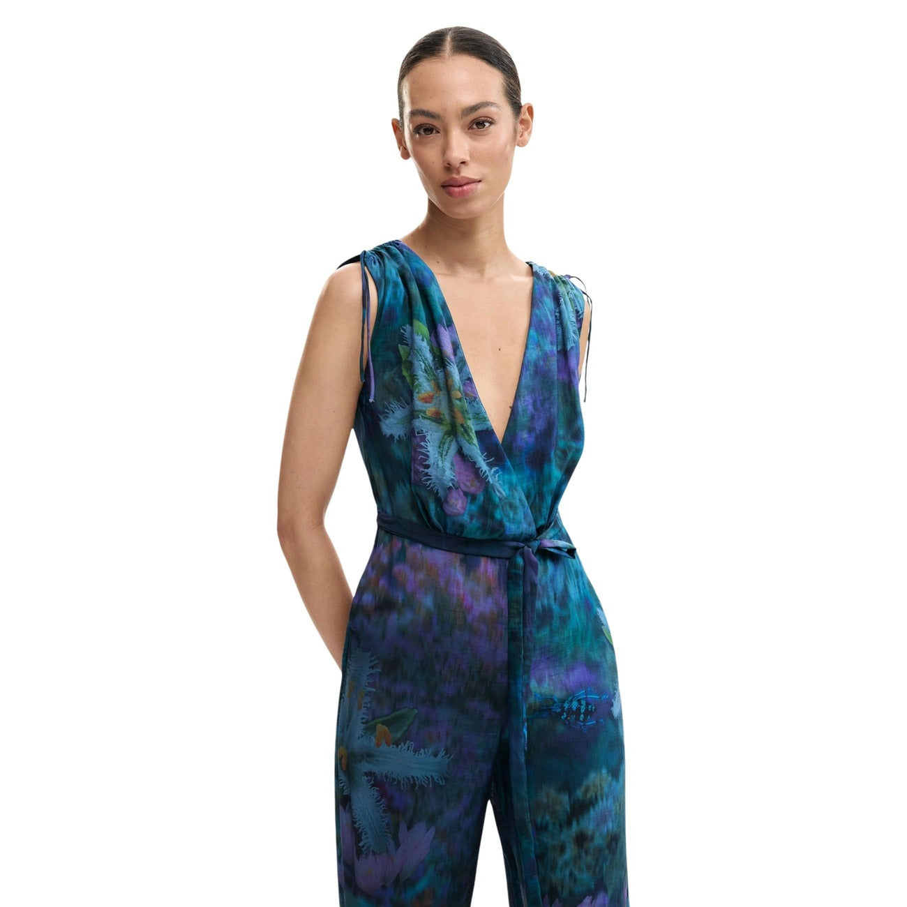 Дамски гащеризон Desigual Women Jumpsuit 26SWPW40 5032 Front View