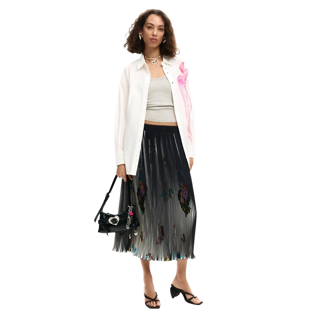 Дамска риза Desigual Women Shirt 26SWCW18 1000 Front View