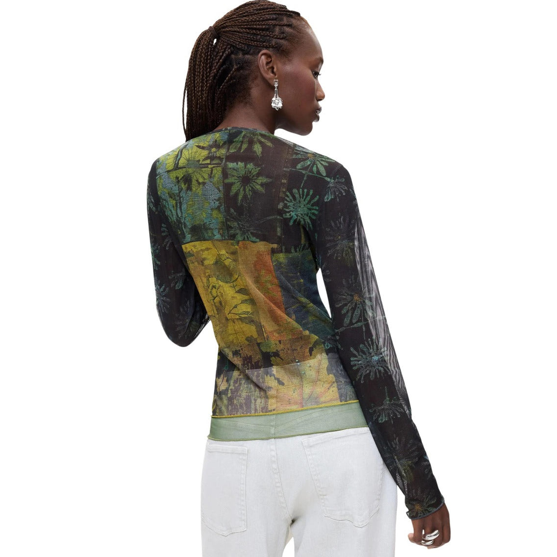 Дамска блуза Desigual women’s t-shirt 26WWTK52 2000 Back view