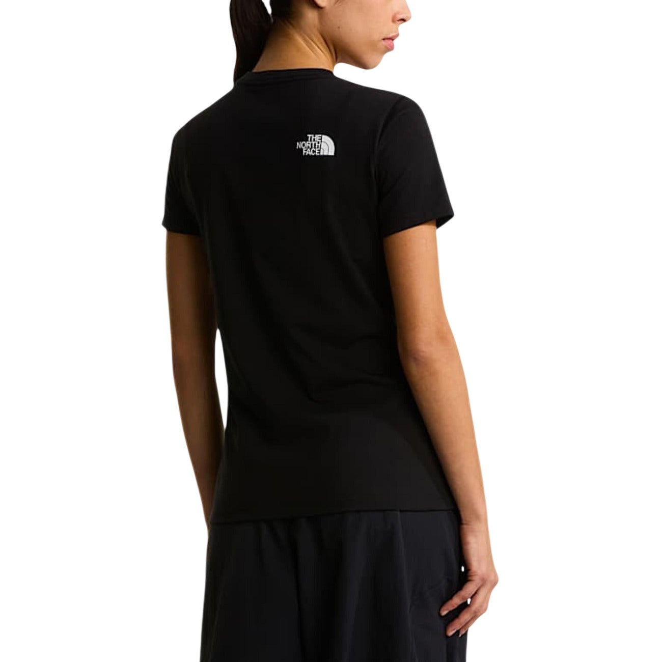 Дамска черна тениска The North Face Women T-shirt NF0A8FX6 Back View