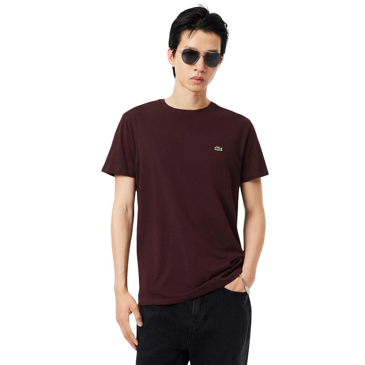 Мъжка тениска Lacoste Men T-shirt TH7318 3KE Front View