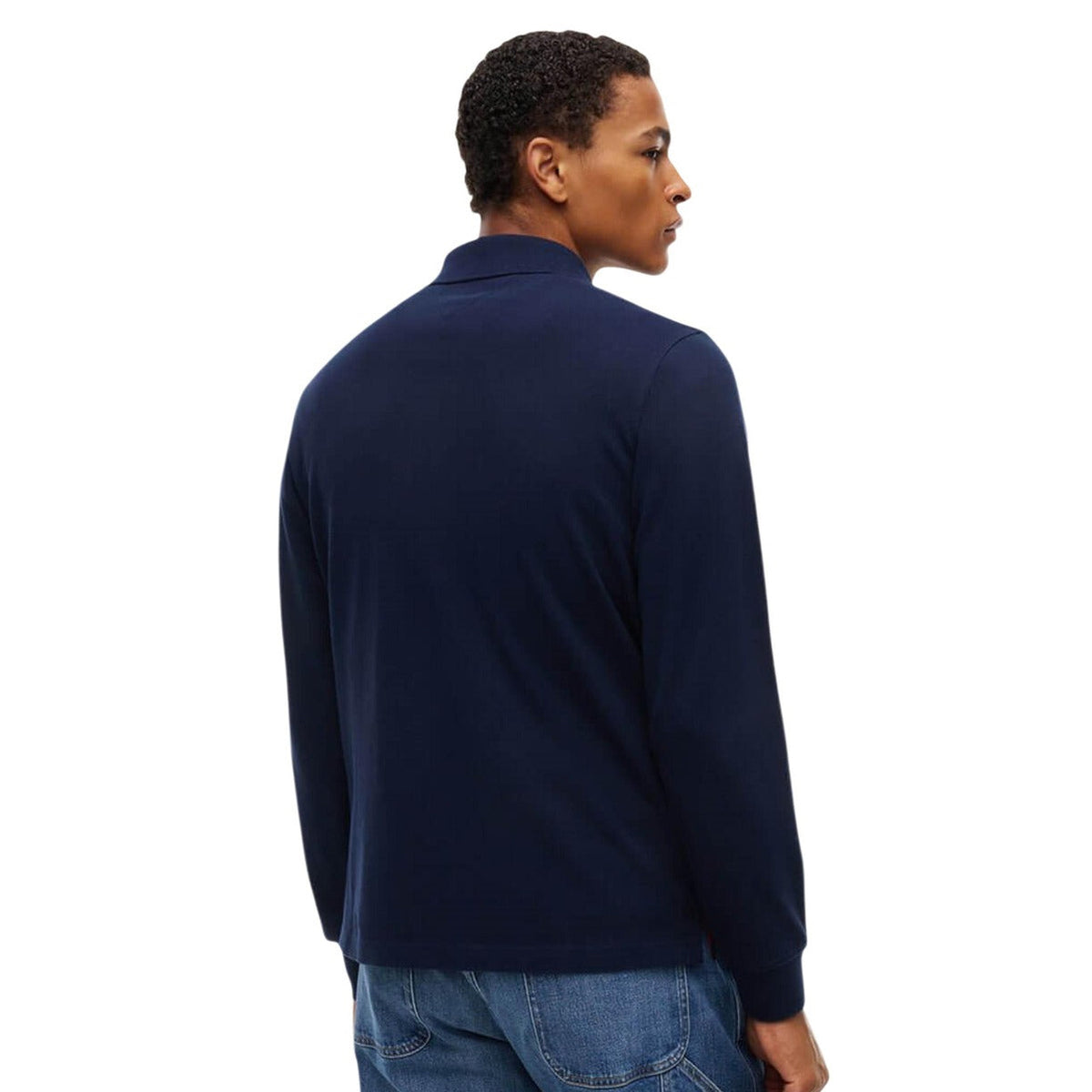 Мъжка поло блуза Tommy Hilfiger Jeans Men Long Sleeve Polo DM0DM023630 C1G Back View