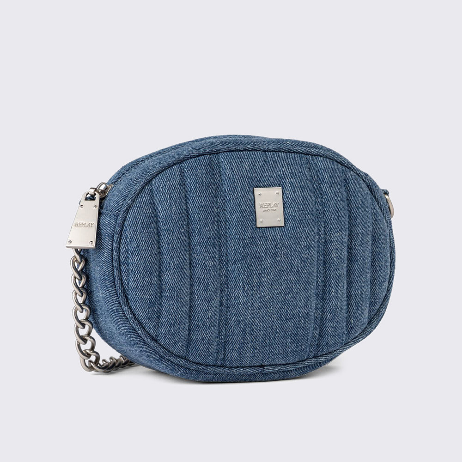 Дамска кросбоди чанта Women’s crossbody bag Replay FW3708.000.A0900E Denim angled view