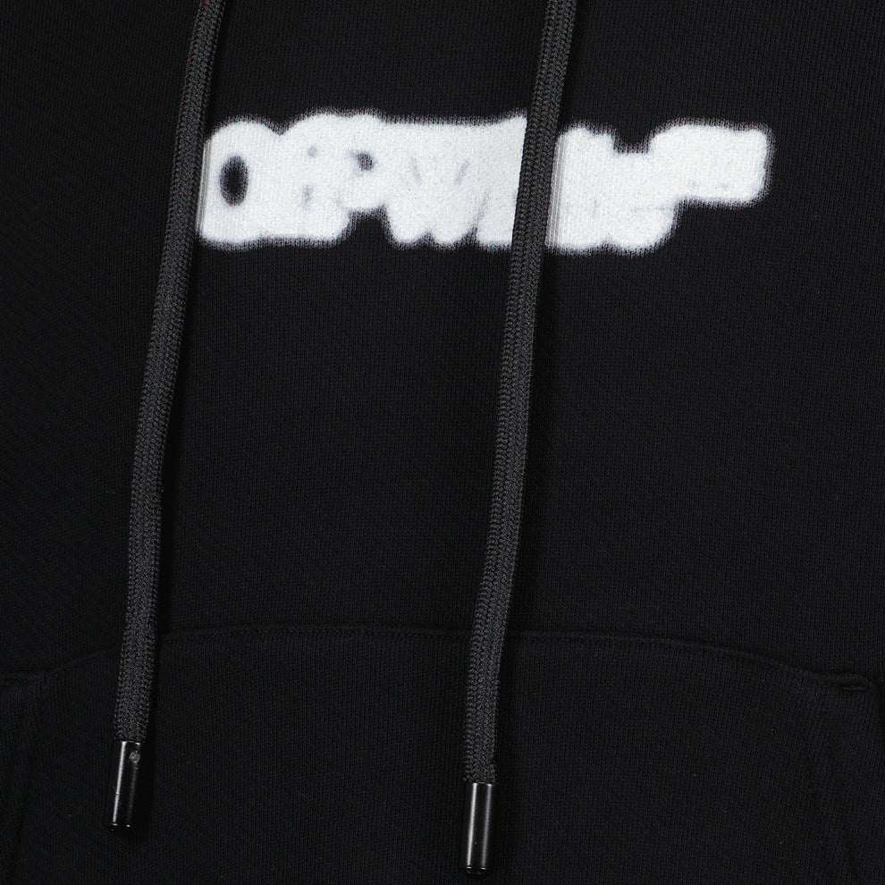 Мъжко черно худи Off-White Spray-printed Men Hoodie