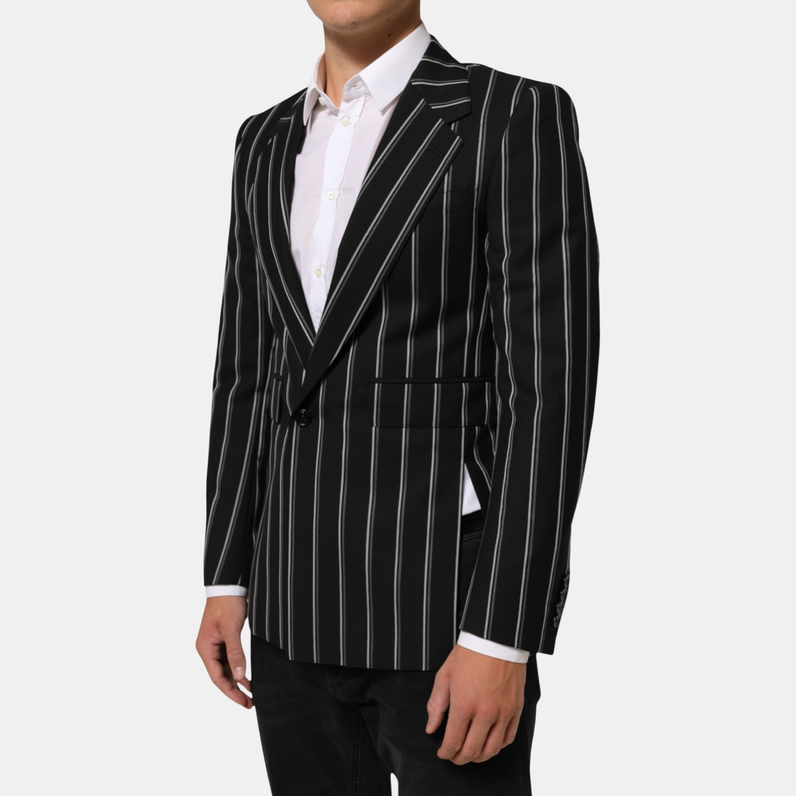 Dolce & Gabbana Sicilia Stripes Men Blazer Side View