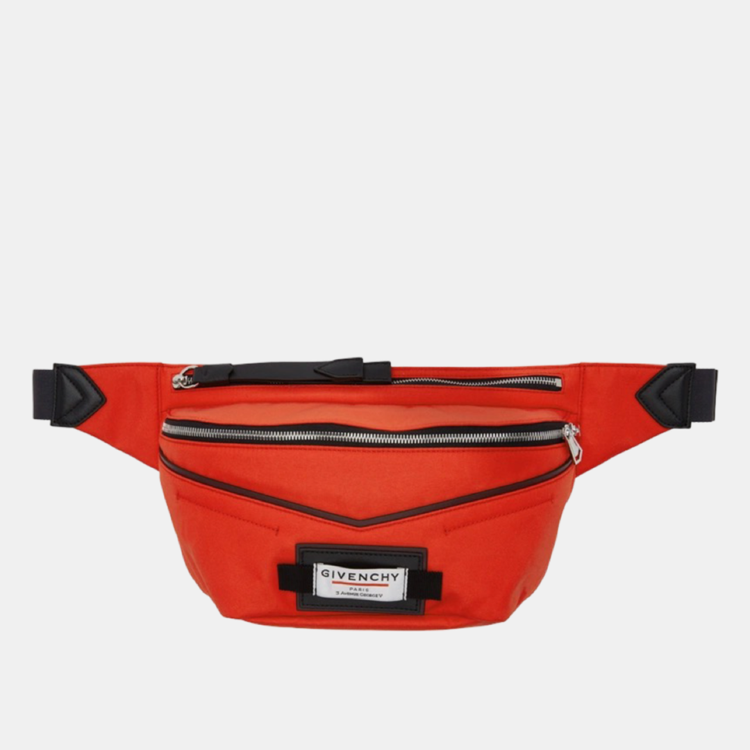 Мъжка чанта за кръста Givenchy Elegant Large Bum Belt Bag in Red and Black