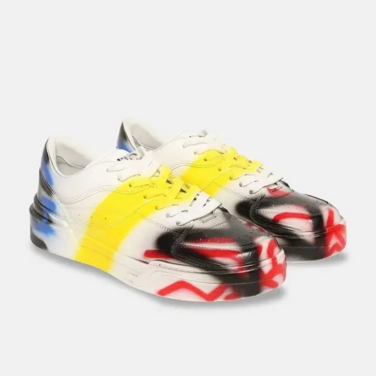 Dolce & Gabbana New Roma Spray Painted Sneakers Lateral View
