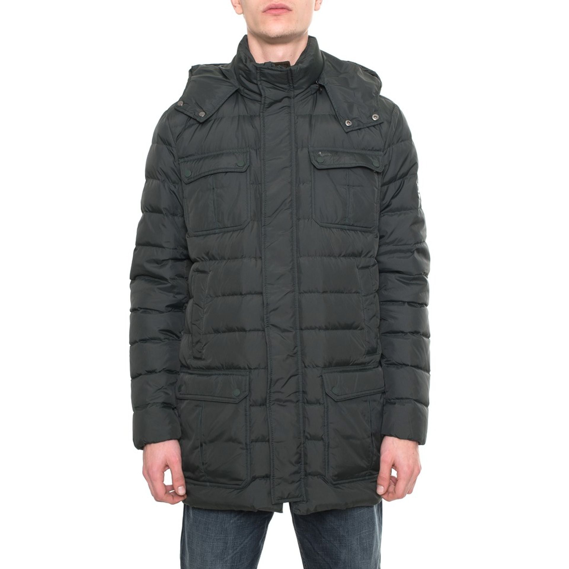 Мъжки дълги якета Men’s jacket Harmont & Blaine K0AO07 040250 613 Dark Green front view
