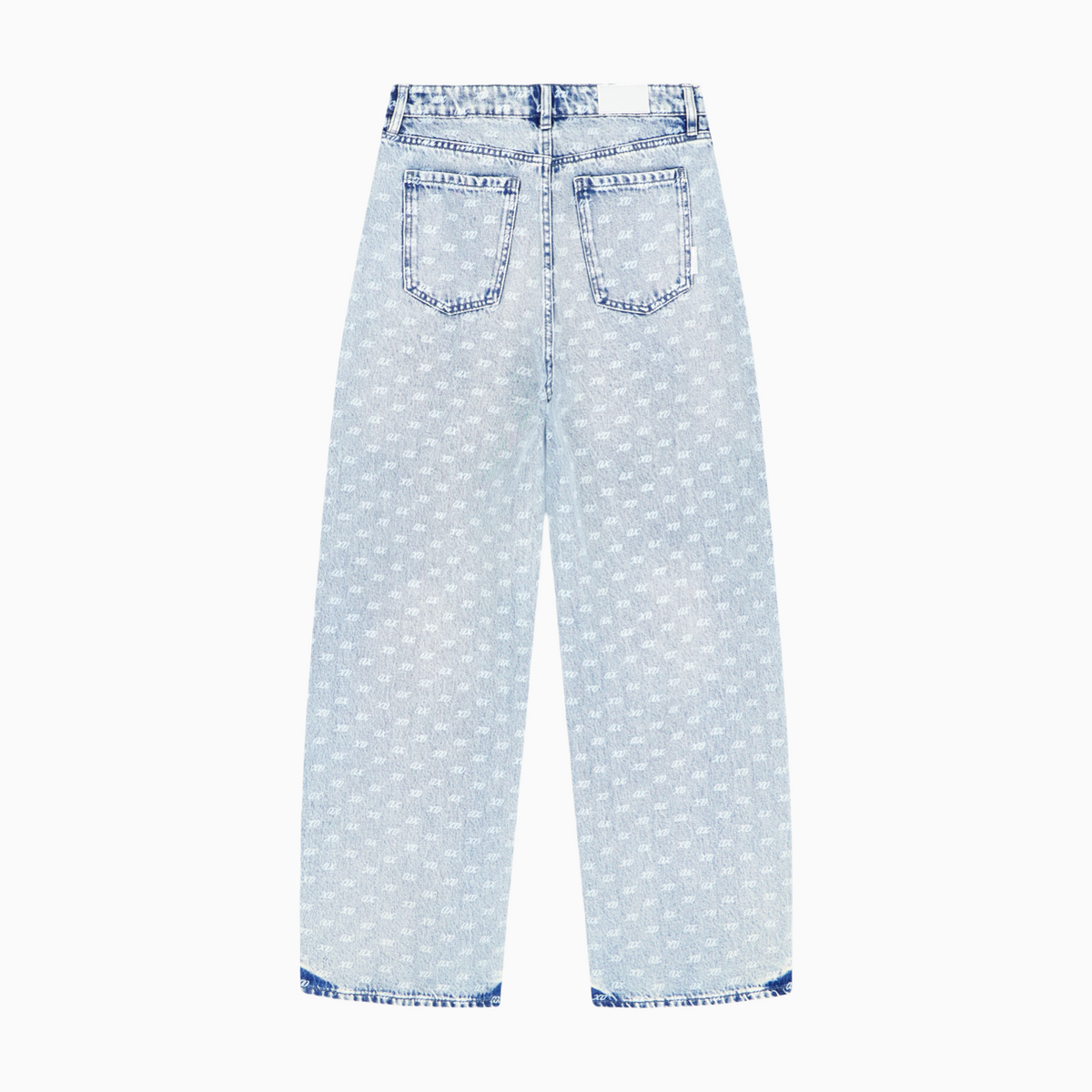Дамски дънков панталон Armani Exchange Women Oversized Denim Trousers XM000100 AF25777 FB010 Back View