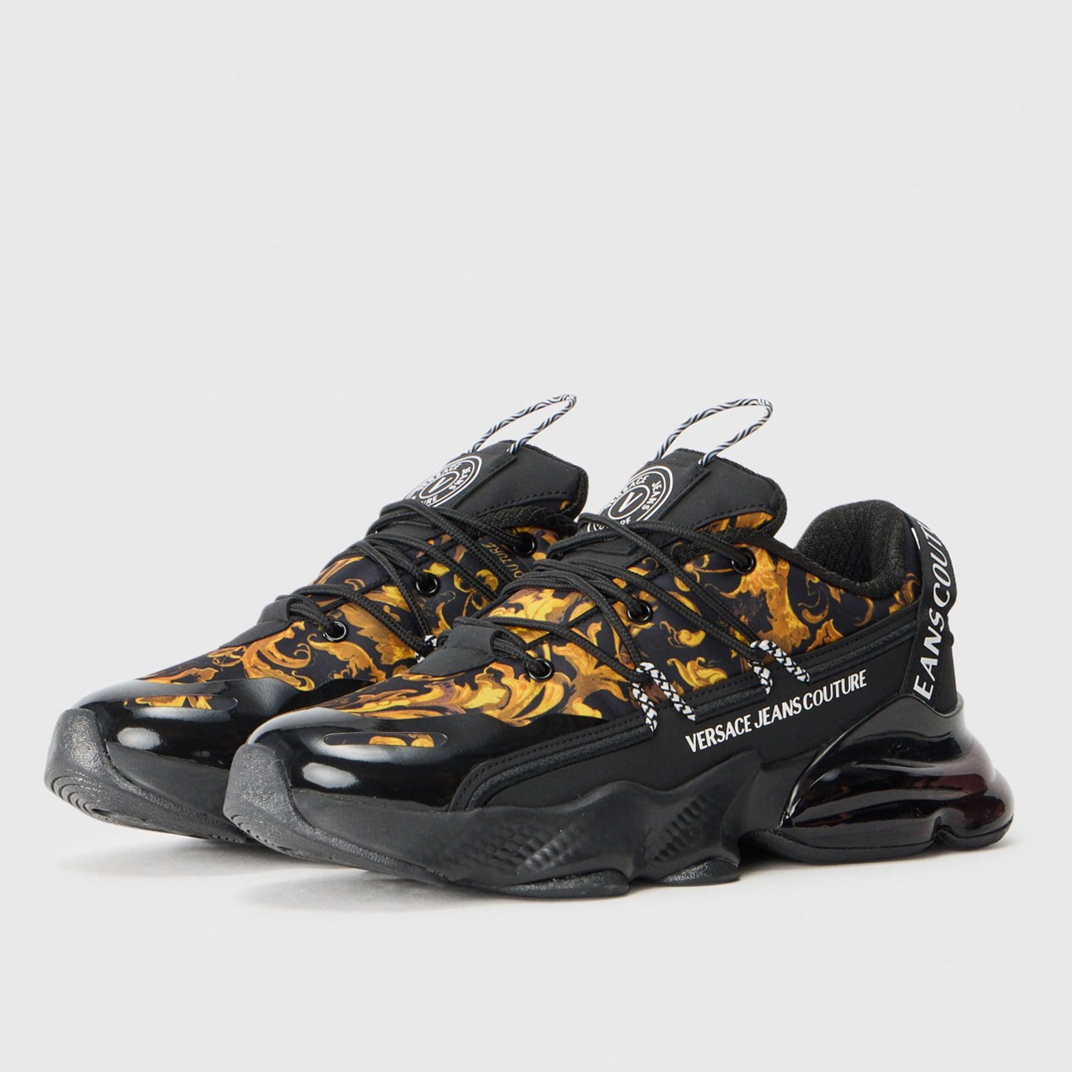 Мъжки маратонки Men's sneakers Versace Jeans Couture 79YA3SU2 ZSC94 G89 Black and Gold 