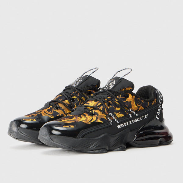 Мъжки маратонки Men's sneakers Versace Jeans Couture 79YA3SU2 ZSC94 G89 Black and Gold 