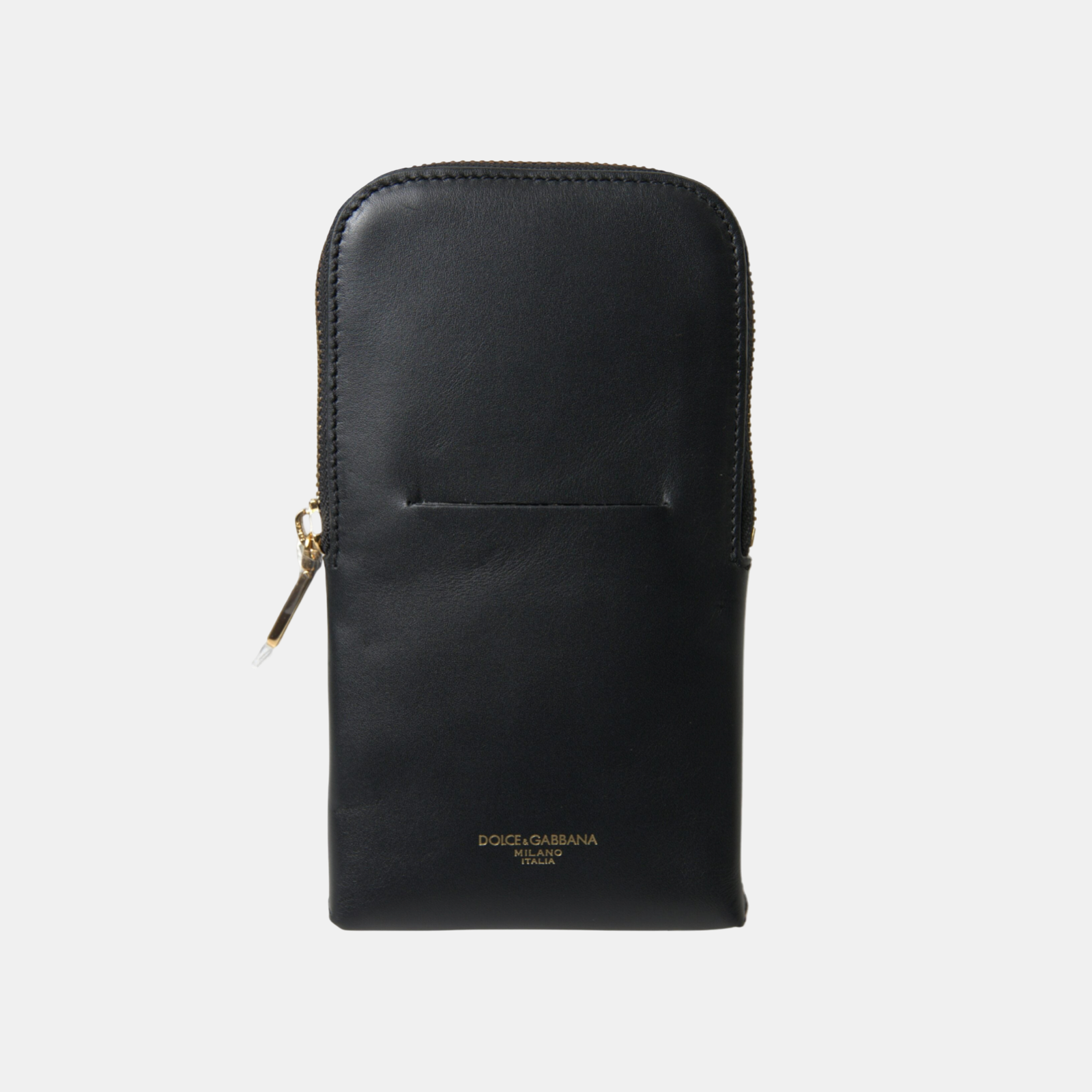 Dolce & Gabbana Leather Wristlet Clutch Wallet BJ0764 AC954 80999 Front View