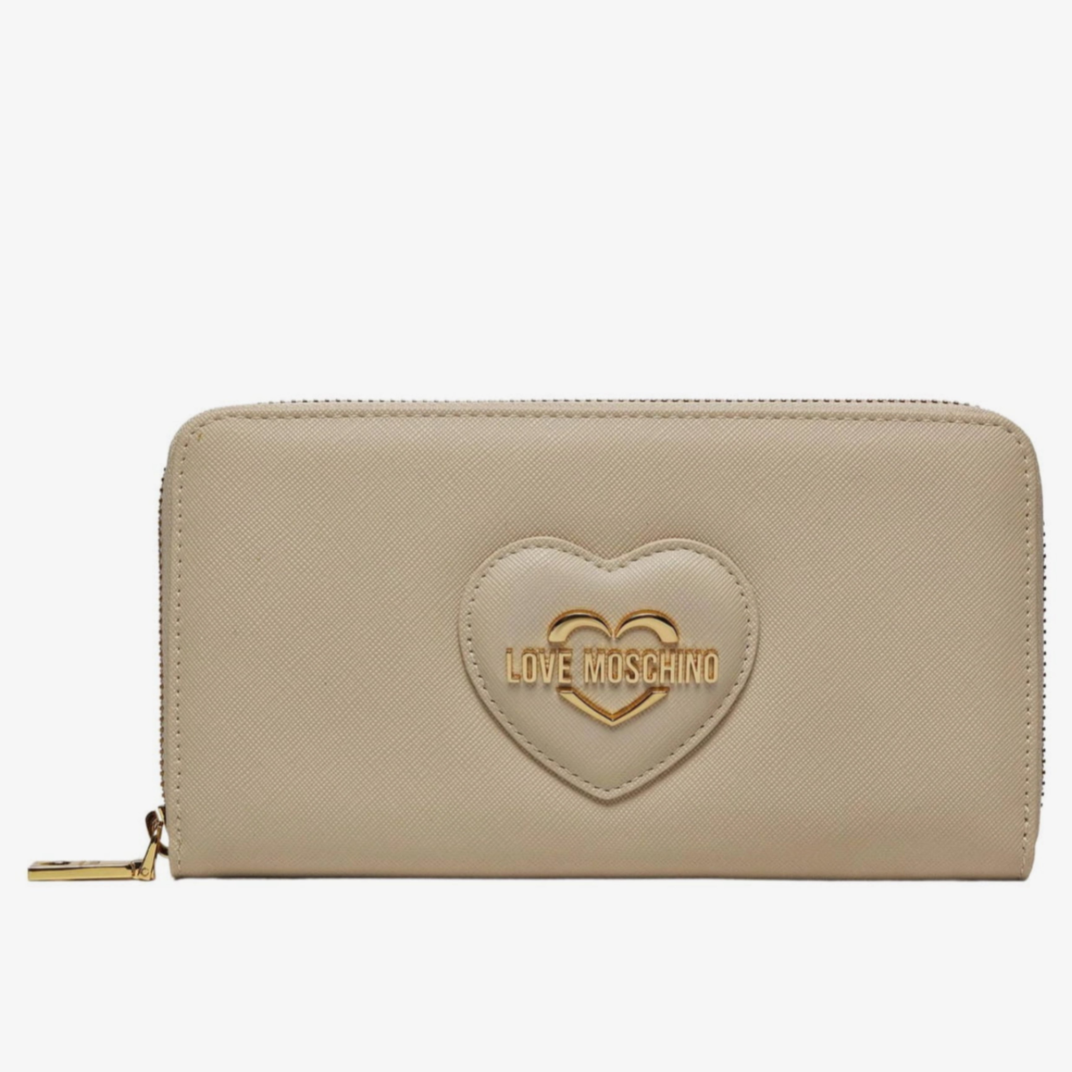 Дамско клъч портмоне Women’s clutch wallet Love Moschino JC5730PP0LKL0110 Beige front view
