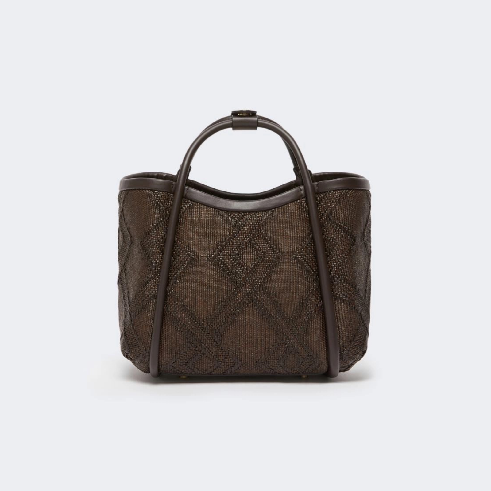 Max Mara Marine Raffia Effect Handbag 4511062600002 Back View