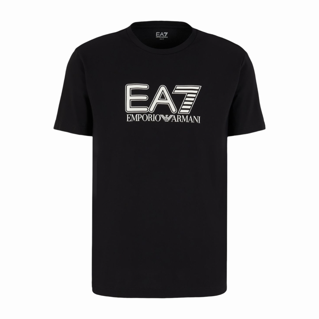 Мъжка черна тениска EA7 Emporio Armani 6DPT81 PJVPZ Нова колекция