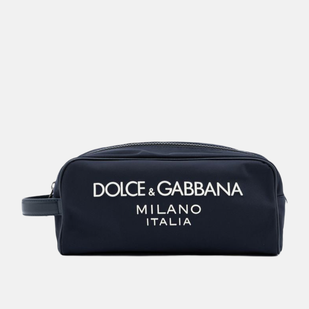 Мъжка синя козметична чанта Dolce & Gabbana 