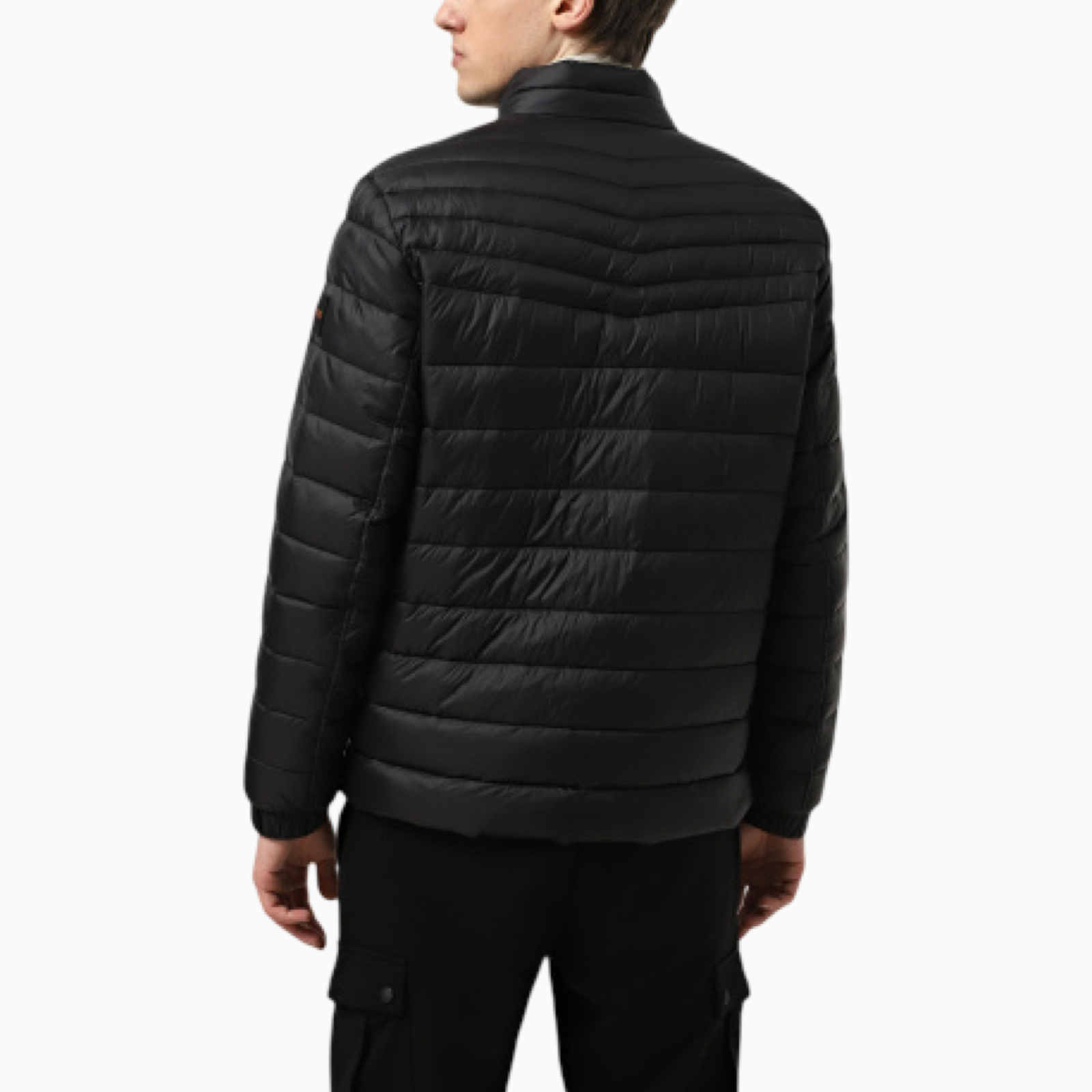 Мъжко черно яке Boss Men Jacket 50530822 Back View
