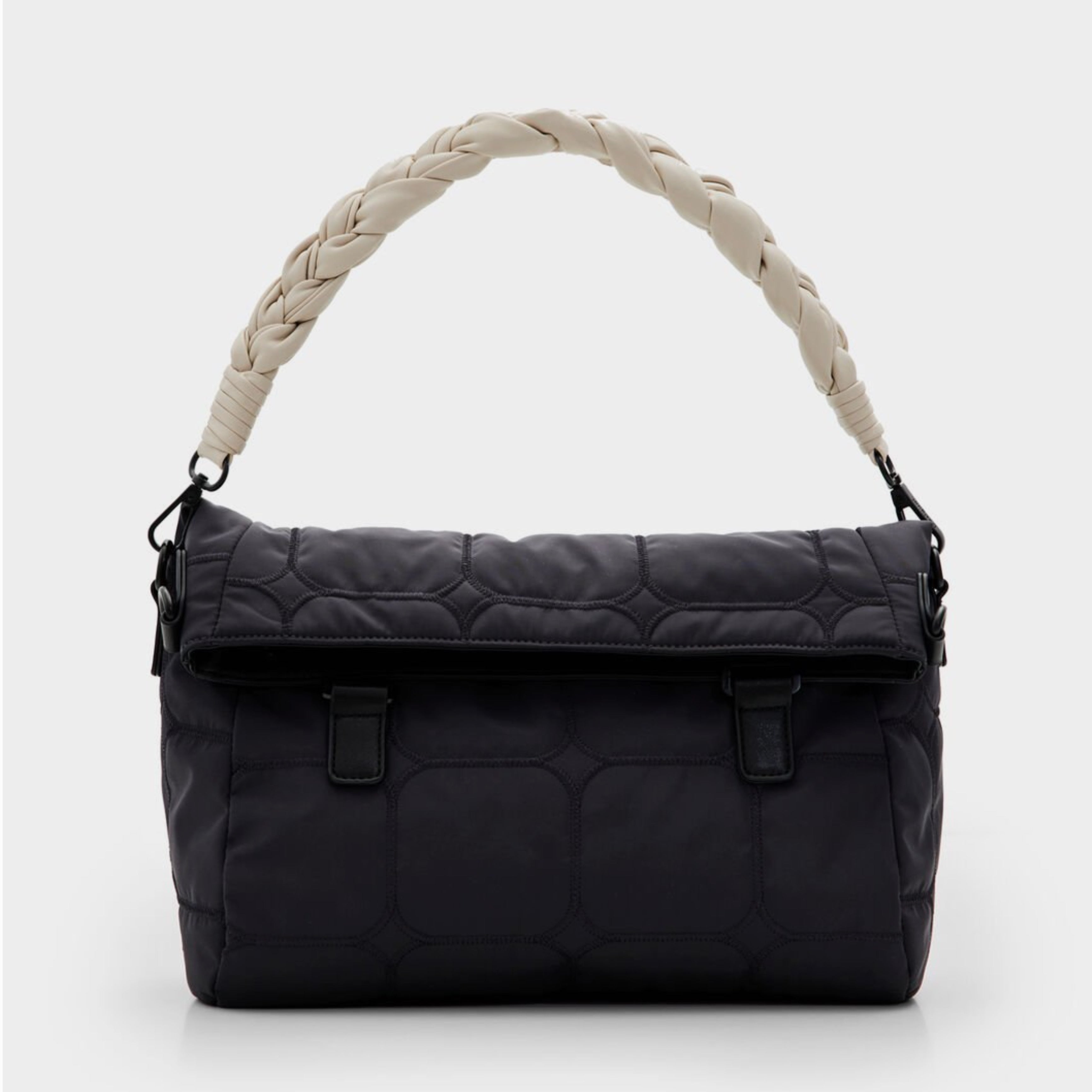 Дамска чанта в черно Women’s midsize padded shoulder bag Desigual 23WAXY09 2006U Black