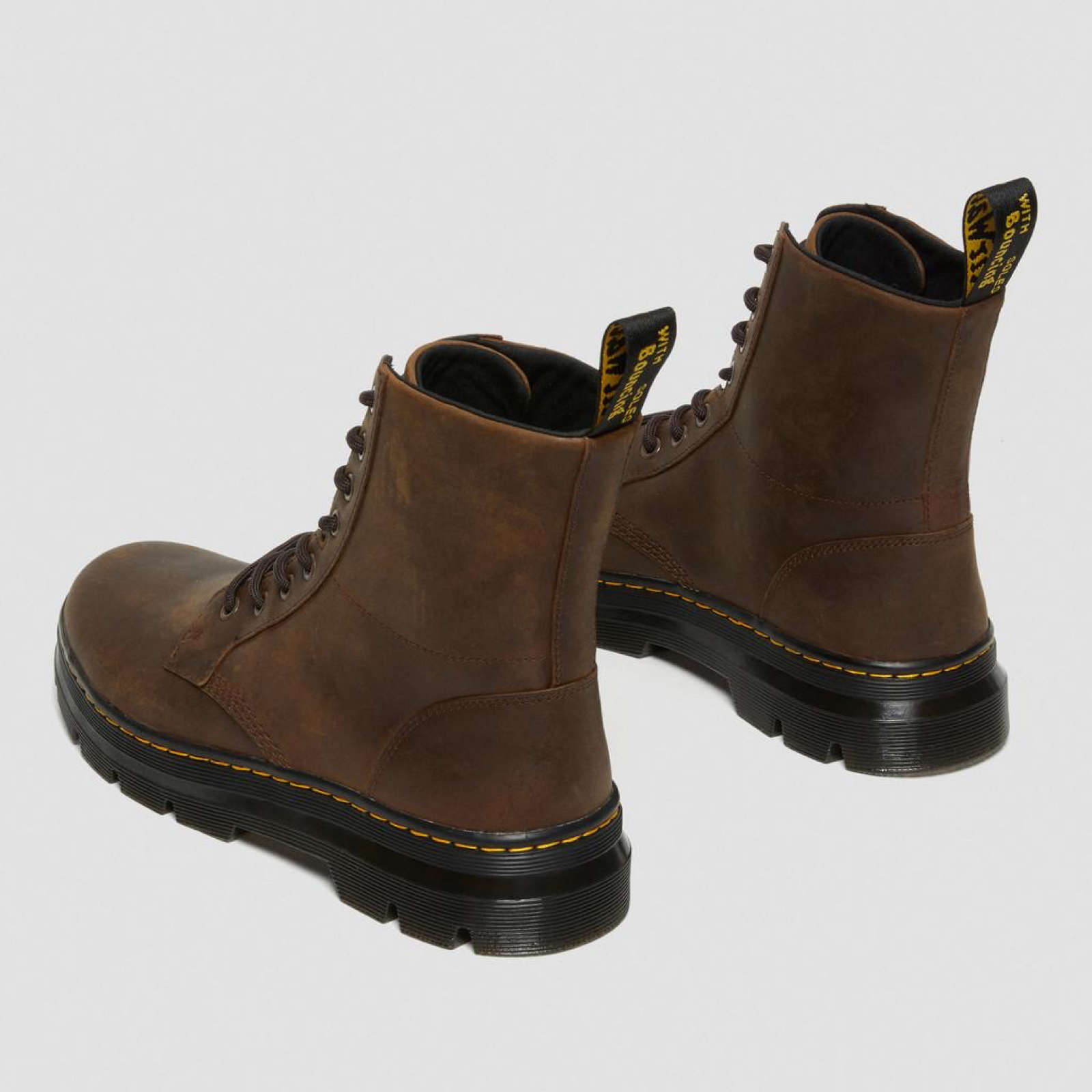 Мъжки кафяви боти Dr. Martens Men Boots 26006207 Heel View