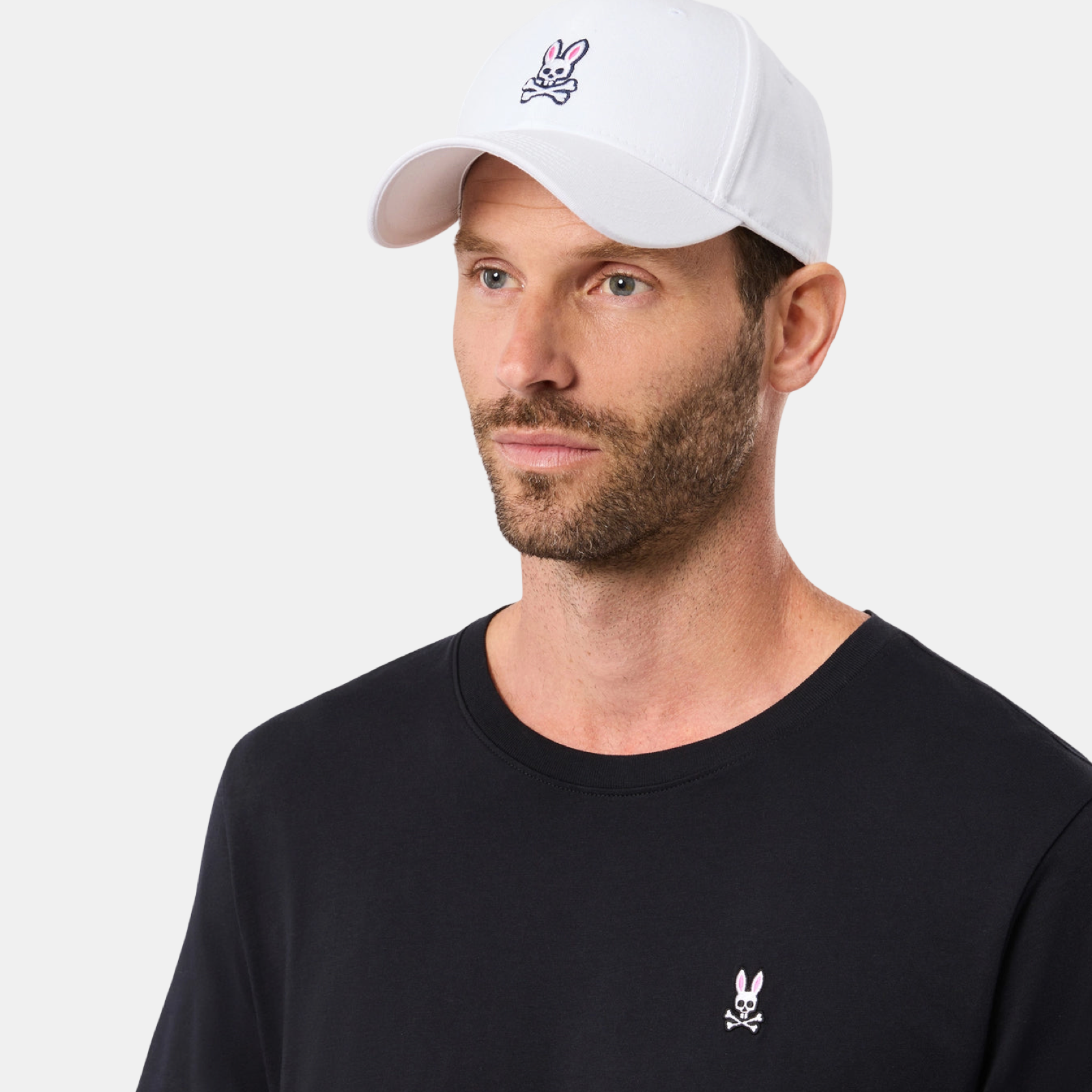 Мъжка шапка Psycho Bunny Men Cap B6A816A1HT 100 Model View