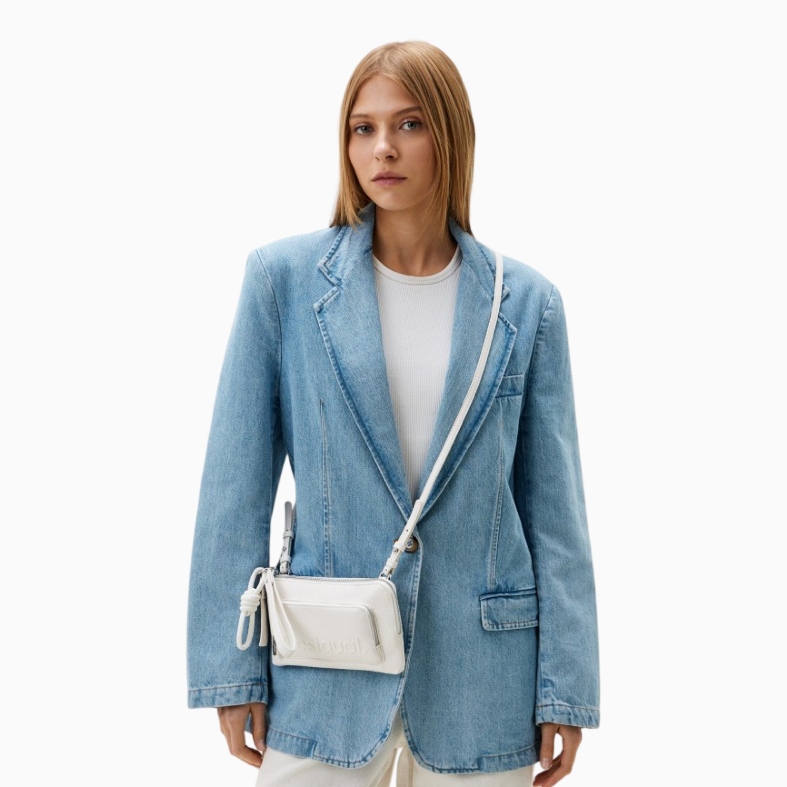 Дамска бяла чантичка Desigual 24SAYP01