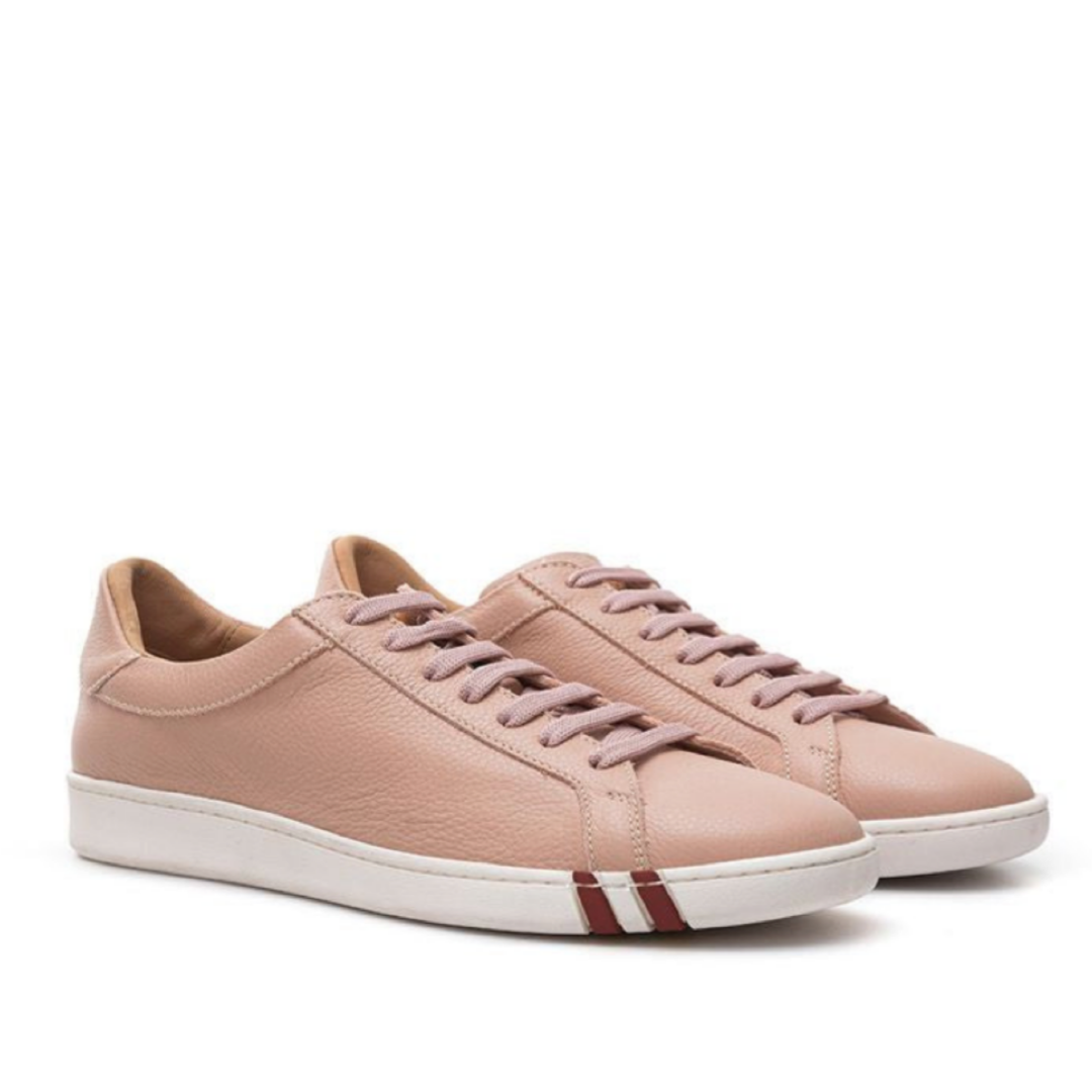 Дамски розови маратонки Bally Pink Leather Sneaker